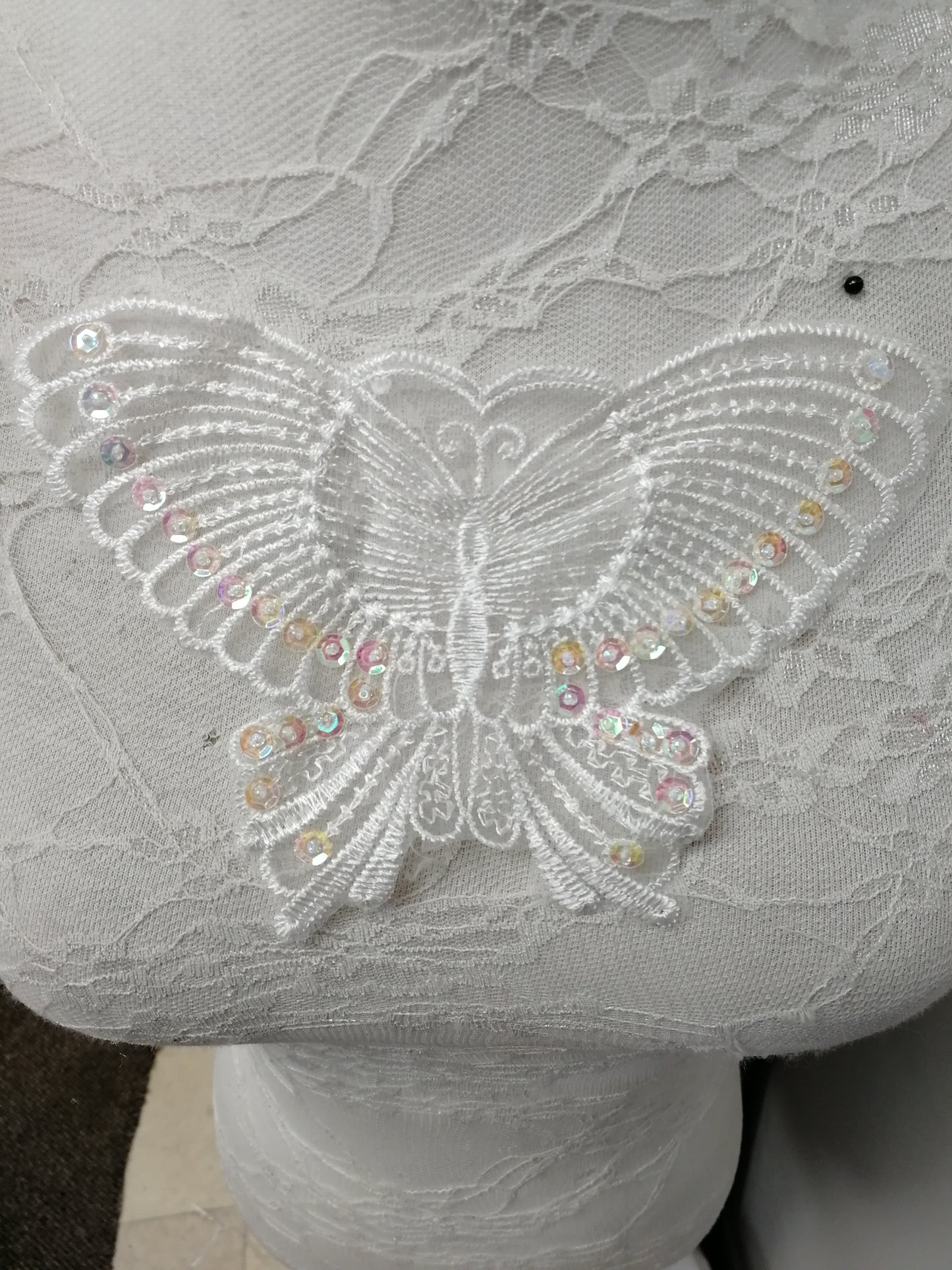 Sequin Butterfly Appliques, Two sizes, Patch Sequin, Sew on Dancewear, Dress, Top, Bag