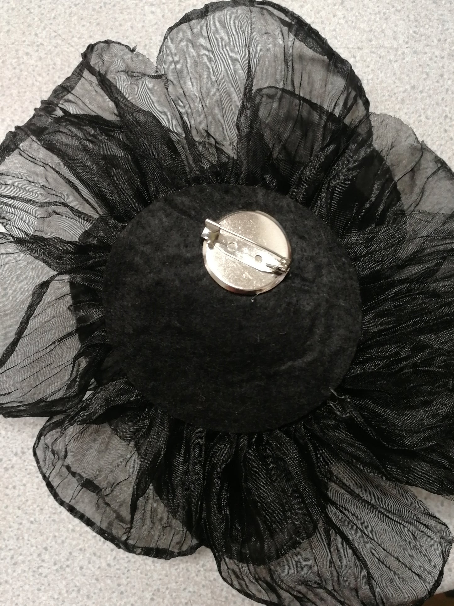 See-through flower, corsage, bridal flower, wedding flower, large corsage, ascot flower, race day flower, accessory