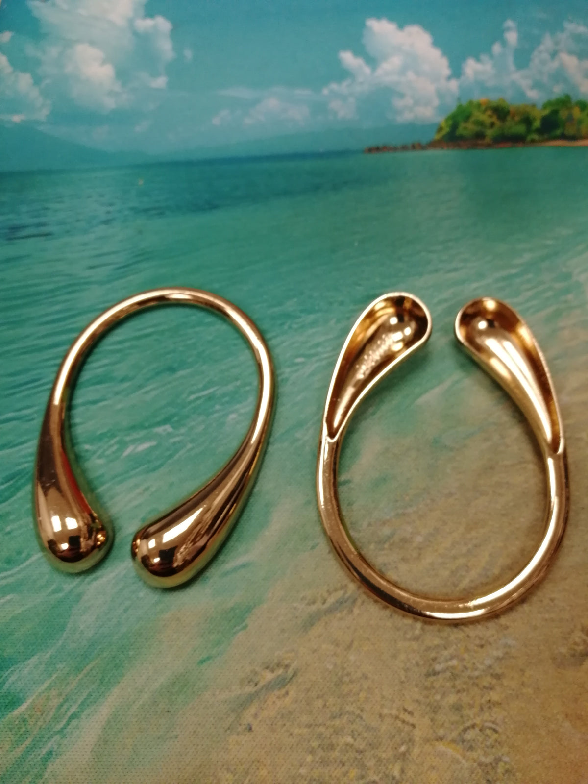 Smooth Small U-shape buckle, swimwear buckle, buckles, gold buckles