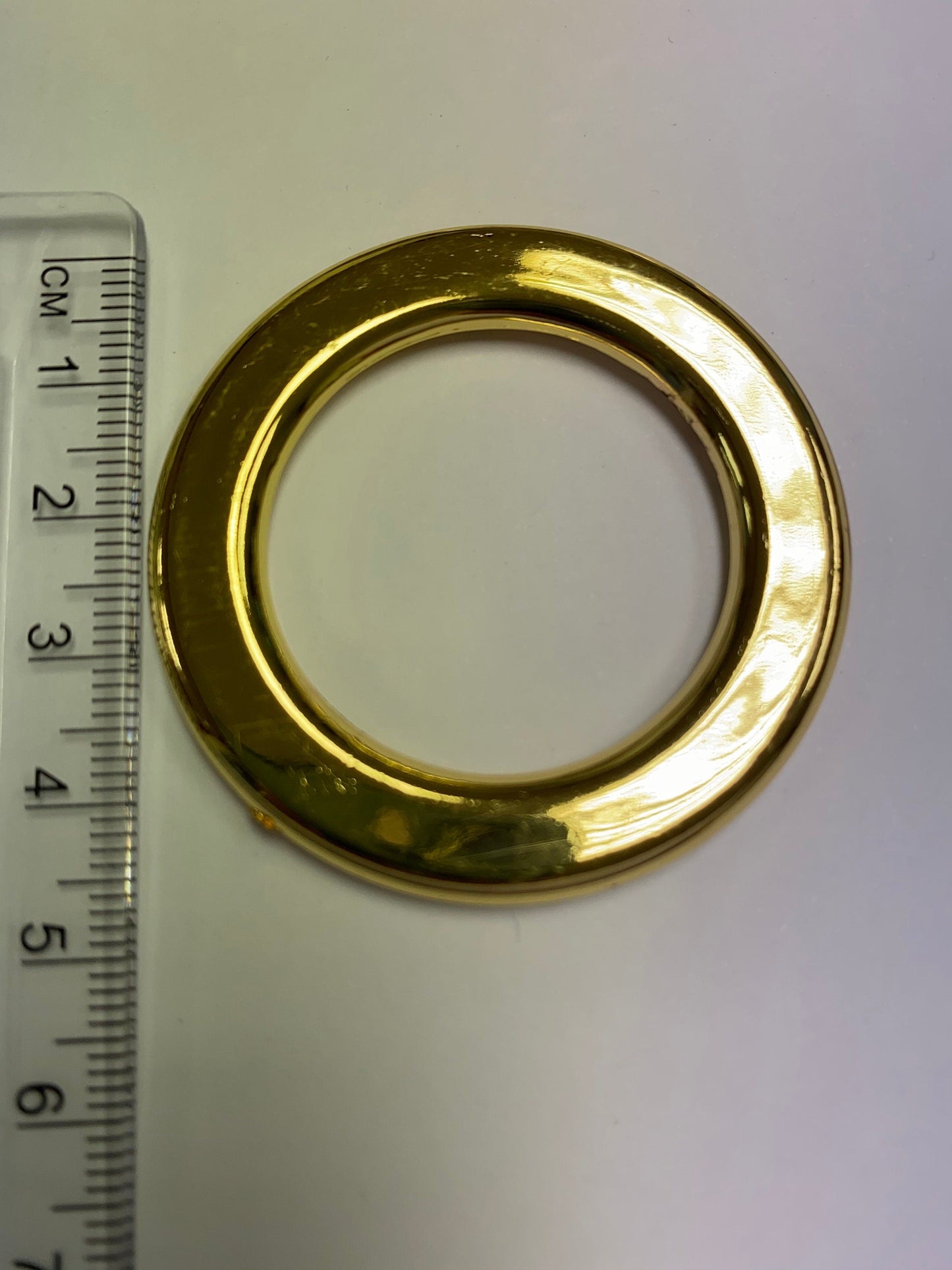 3 pc ABS Light Weight Flat Gold Ring 30mm Inner