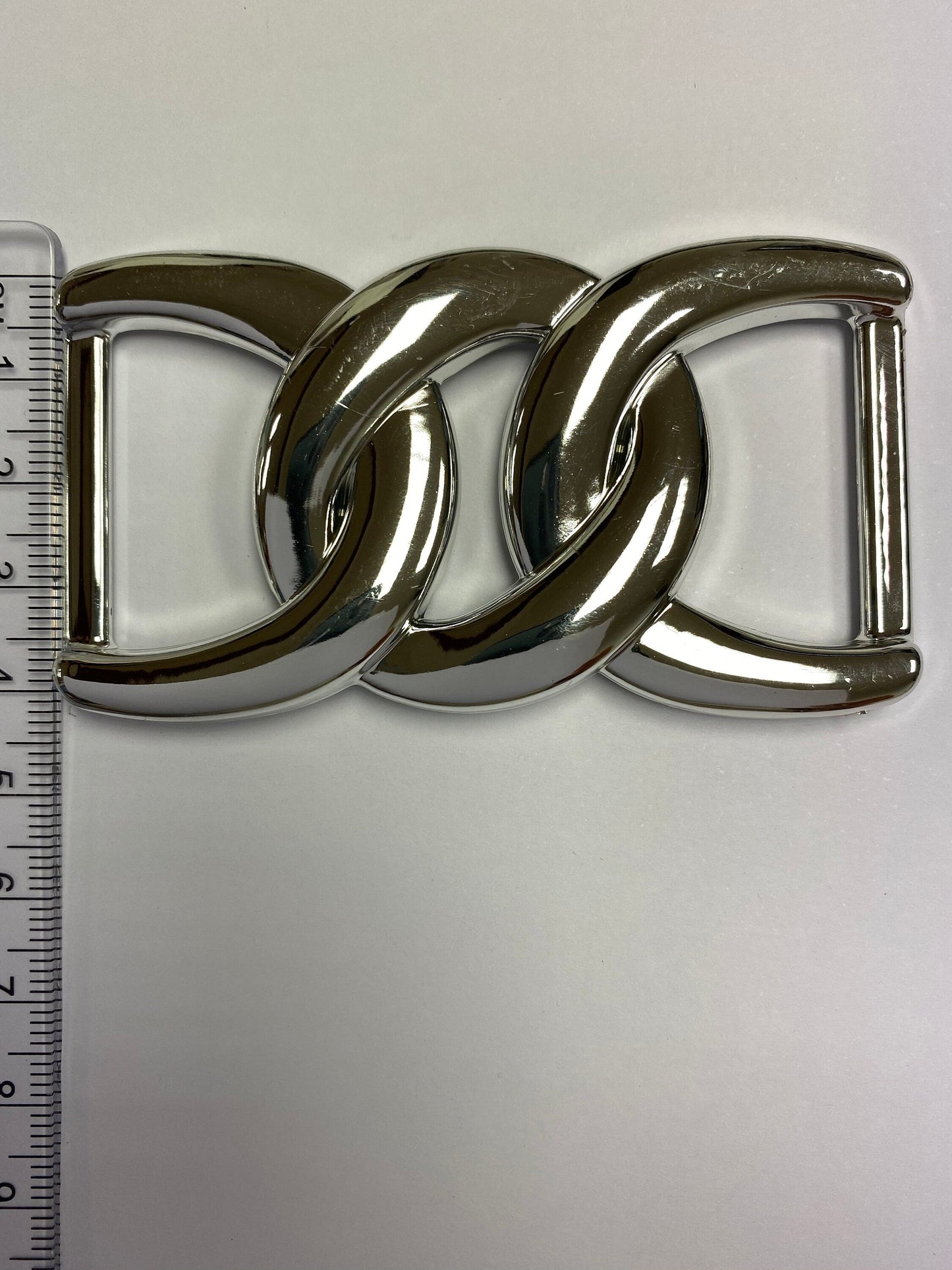 2 pc Silver ABS Light weight Chain link look buckle, chain buckle