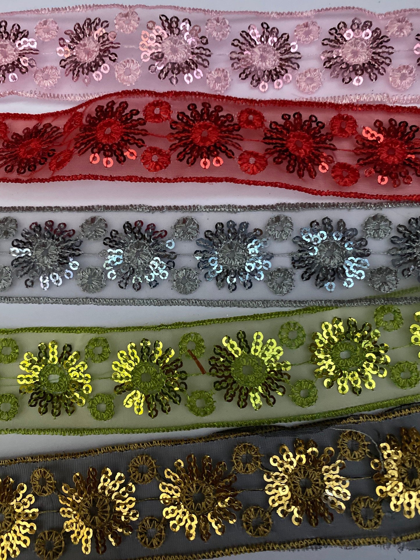 Sequins on a mesh base 35mm