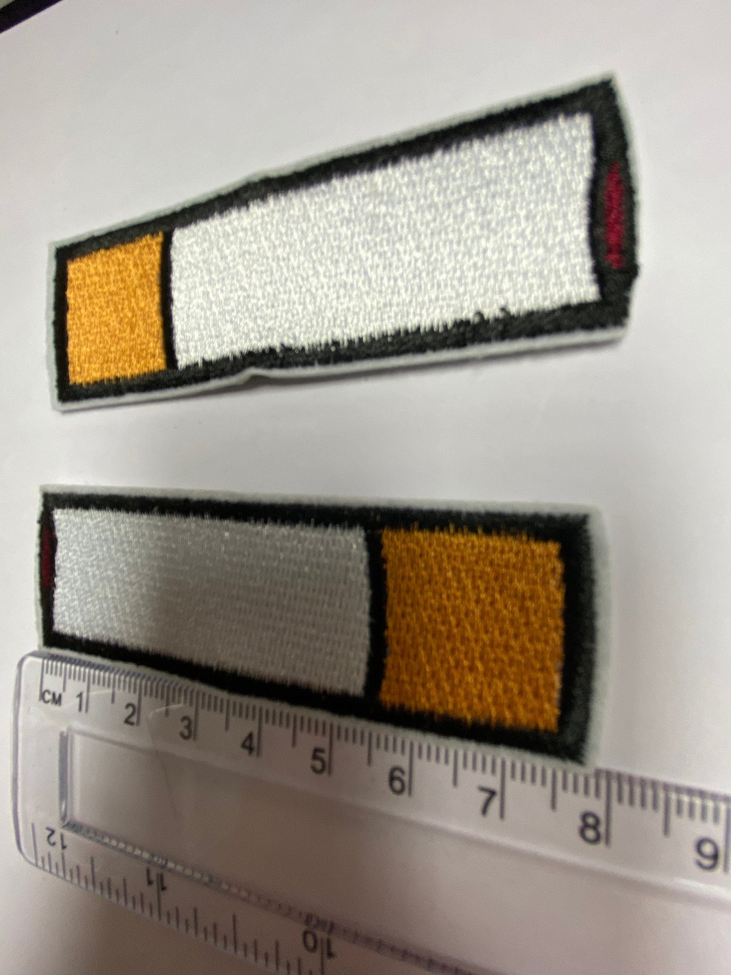 2 pc, Embroidered Motif, badge, vintage badge, cig badge,