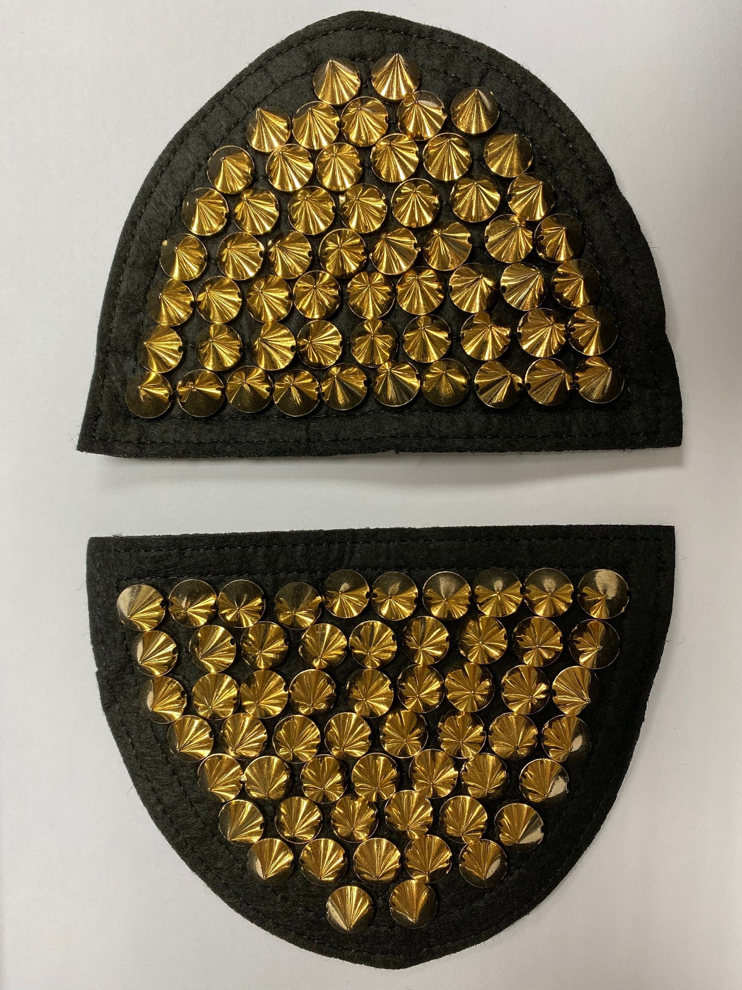 2pc Studded shoulder D, shoulder spike trim, stud trim
