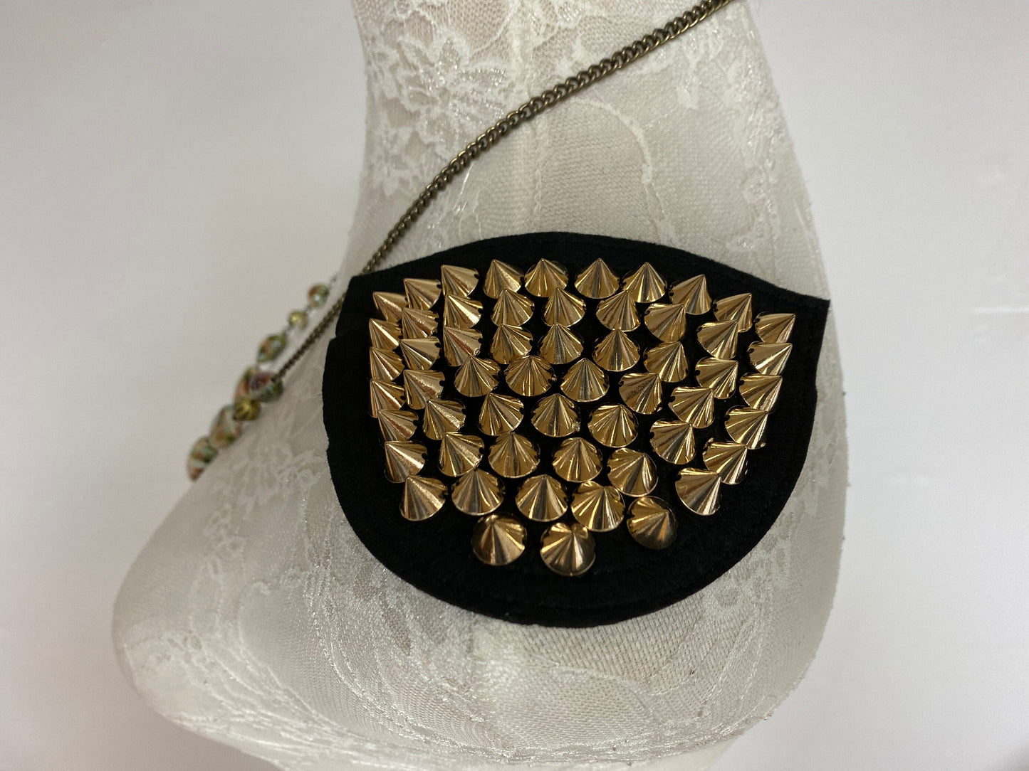 2pc Studded shoulder D, shoulder spike trim, stud trim