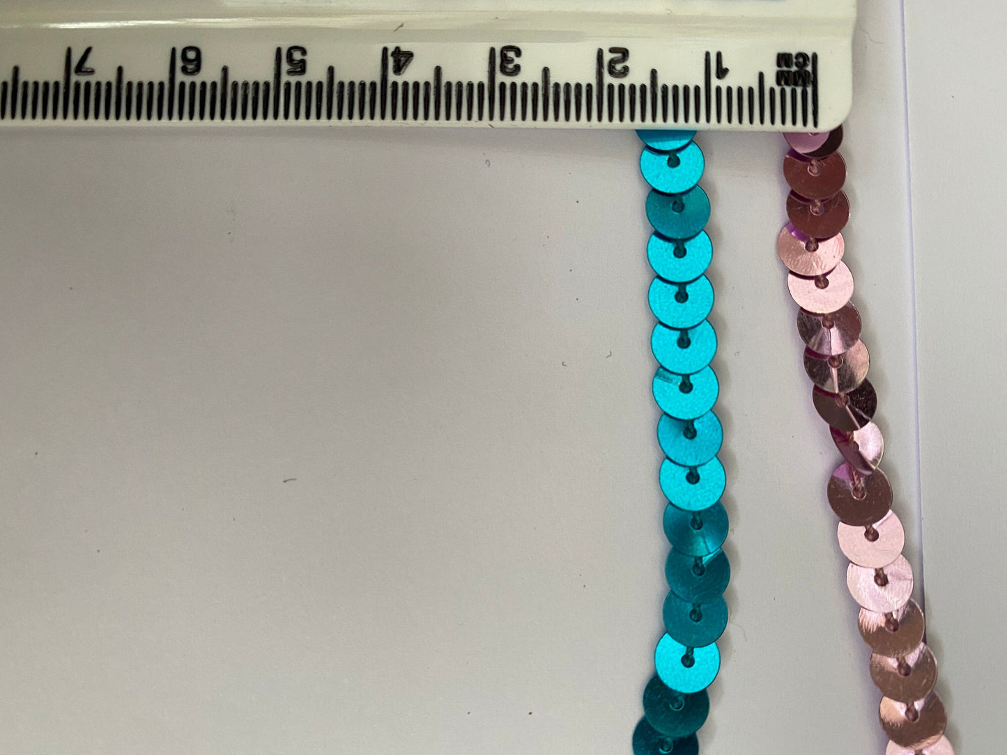 50Yards Roll 6mm Flat Sequins on string, sequin string, sequin, rigid sequin