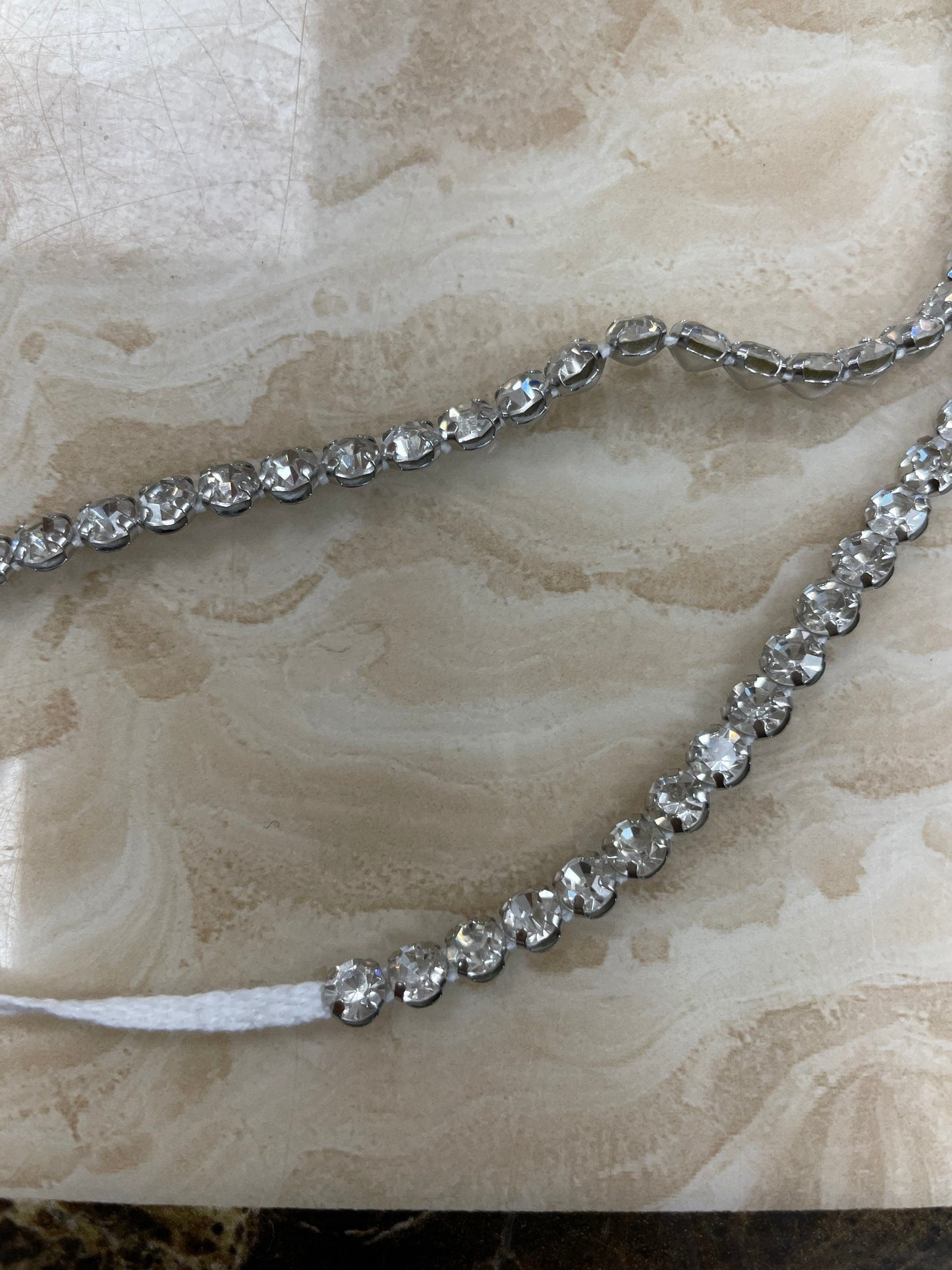 Diamanté on cord, A grade stones easy sew, diamante on string, diamanté strapping, diamanté, fashion cord, diamanté string, diamanté tape