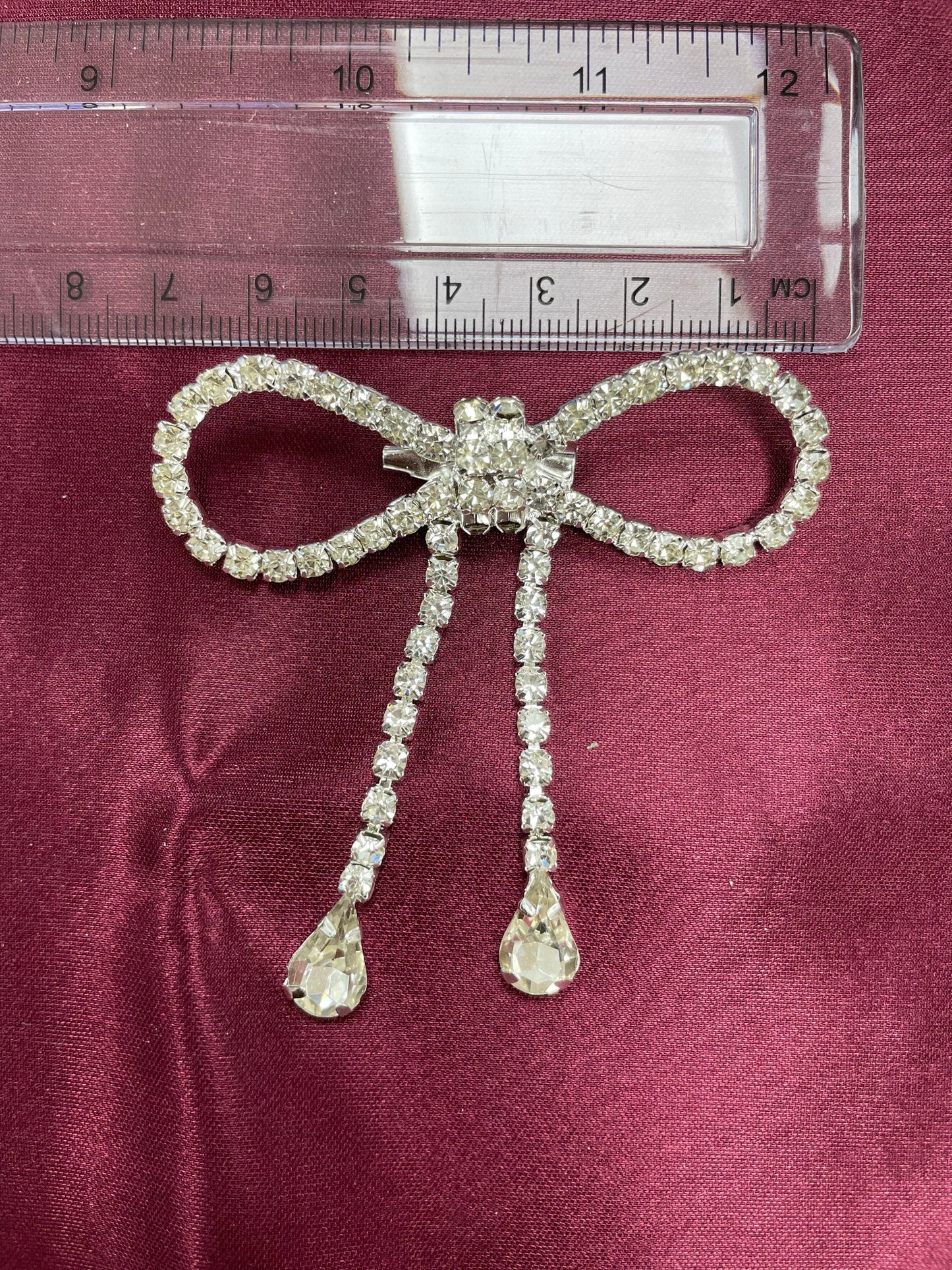 Diamanté Bow Brooch with pin buckle, diamanté bow, diamanté bow brooch, diamanté brooch, bling bow, fashion accessories,