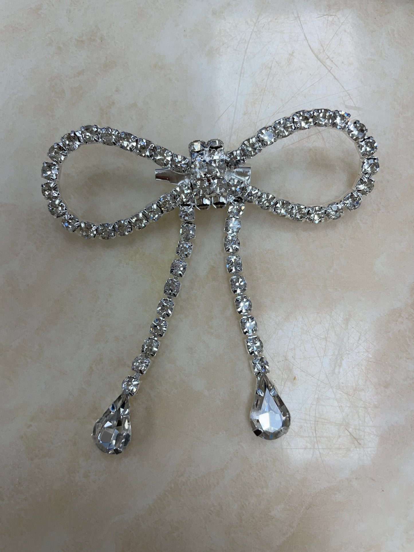 Diamanté Bow Brooch with pin buckle, diamanté bow, diamanté bow brooch, diamanté brooch, bling bow, fashion accessories,