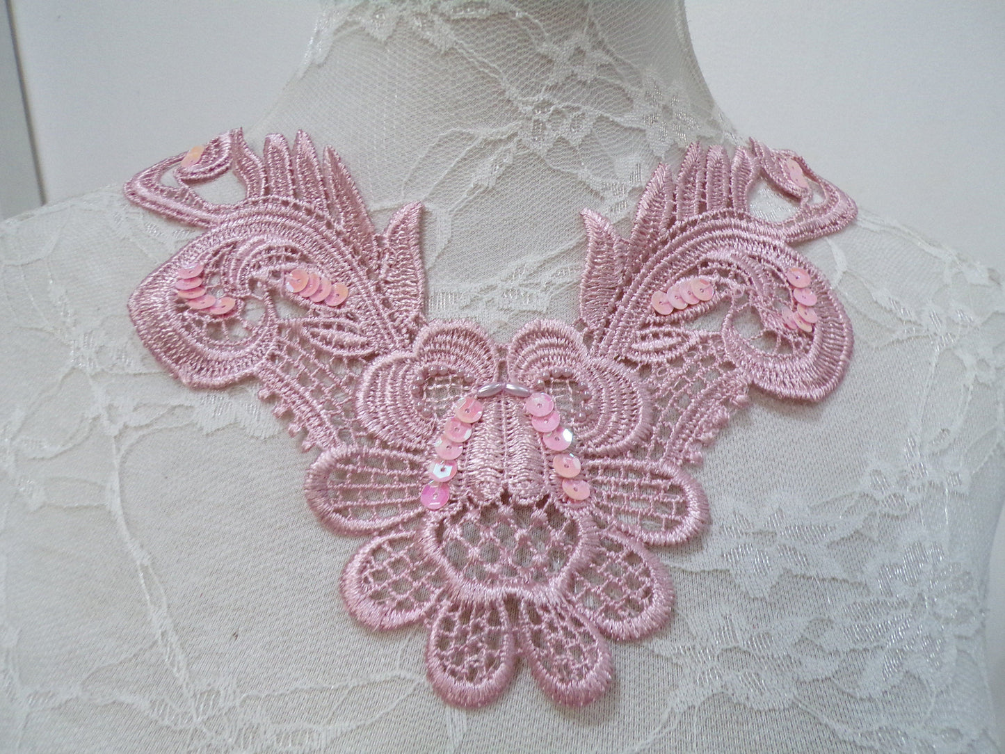 Sequin Neck Trim, vintage neck trim, 4 colours, collar, vintage, trim, collar