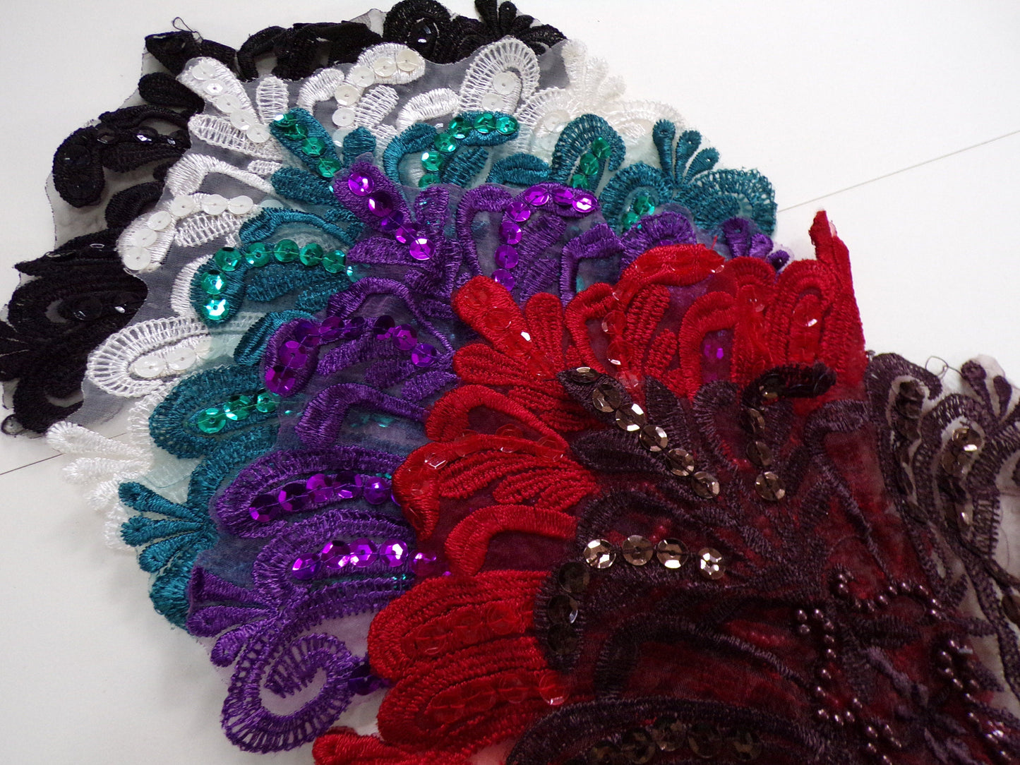 Lace Sequin Applique Patch, Dress sewing, Crafts, sequin patch, occasionwear appliqué, fancy dress, fan trim