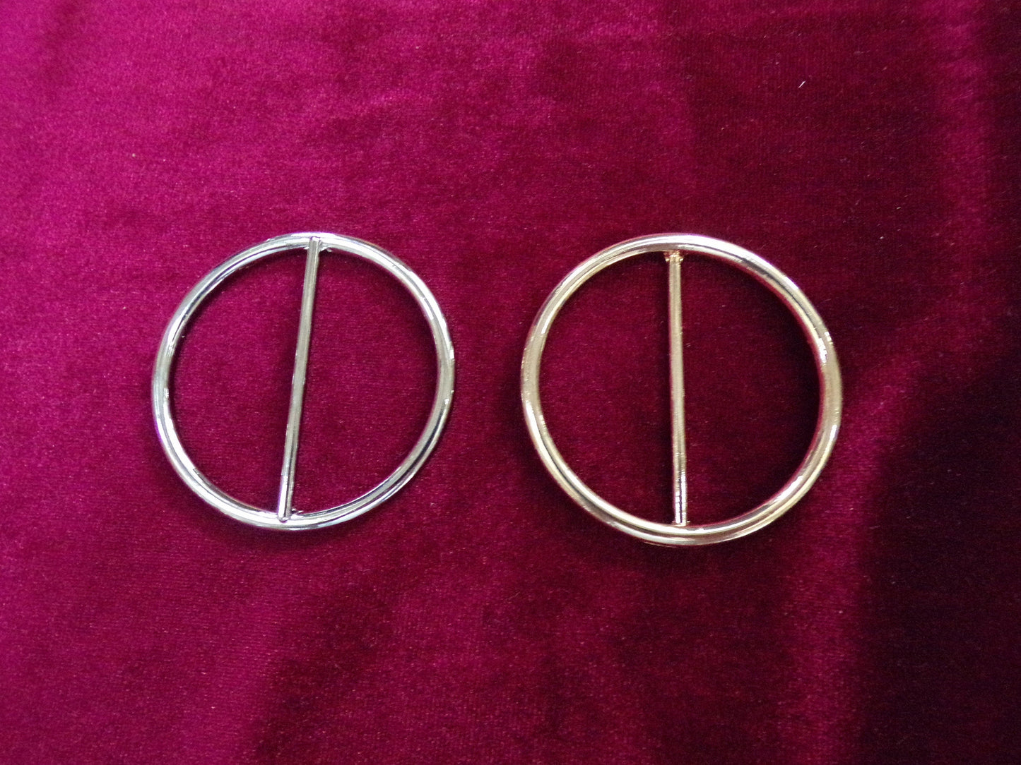Gold or Silver, Metal Buckle, 45mm Belt buckle, Bag Clasp Leather Craft Accessories, clothing metal buckle, round buckle, swimwear