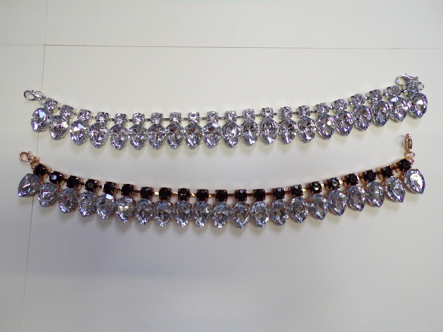 Jewel Crystals Neck Trim with clips, necklace, jewel choker, rhinestone necklace, jewel necklace