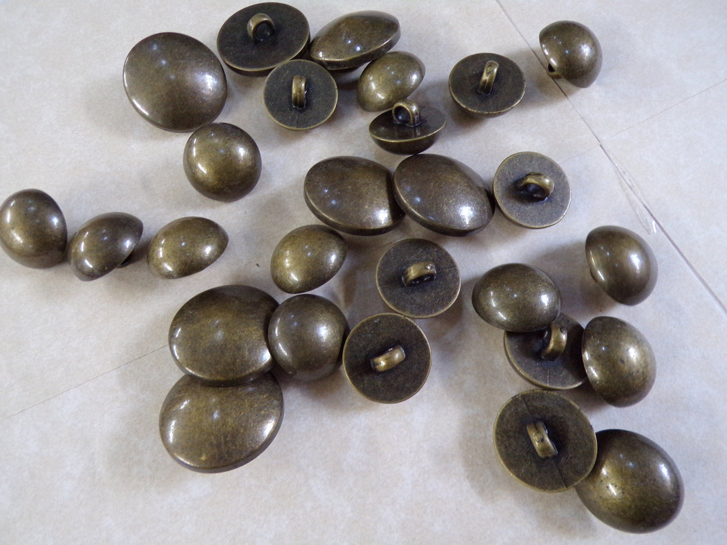 5 sizes- 6pcs, Vintage buttons, Military Buttons, antique brass buttons, buttons, brass buttons, army buttons, 18L, 24L, 28L-18mm, 40L-25mm