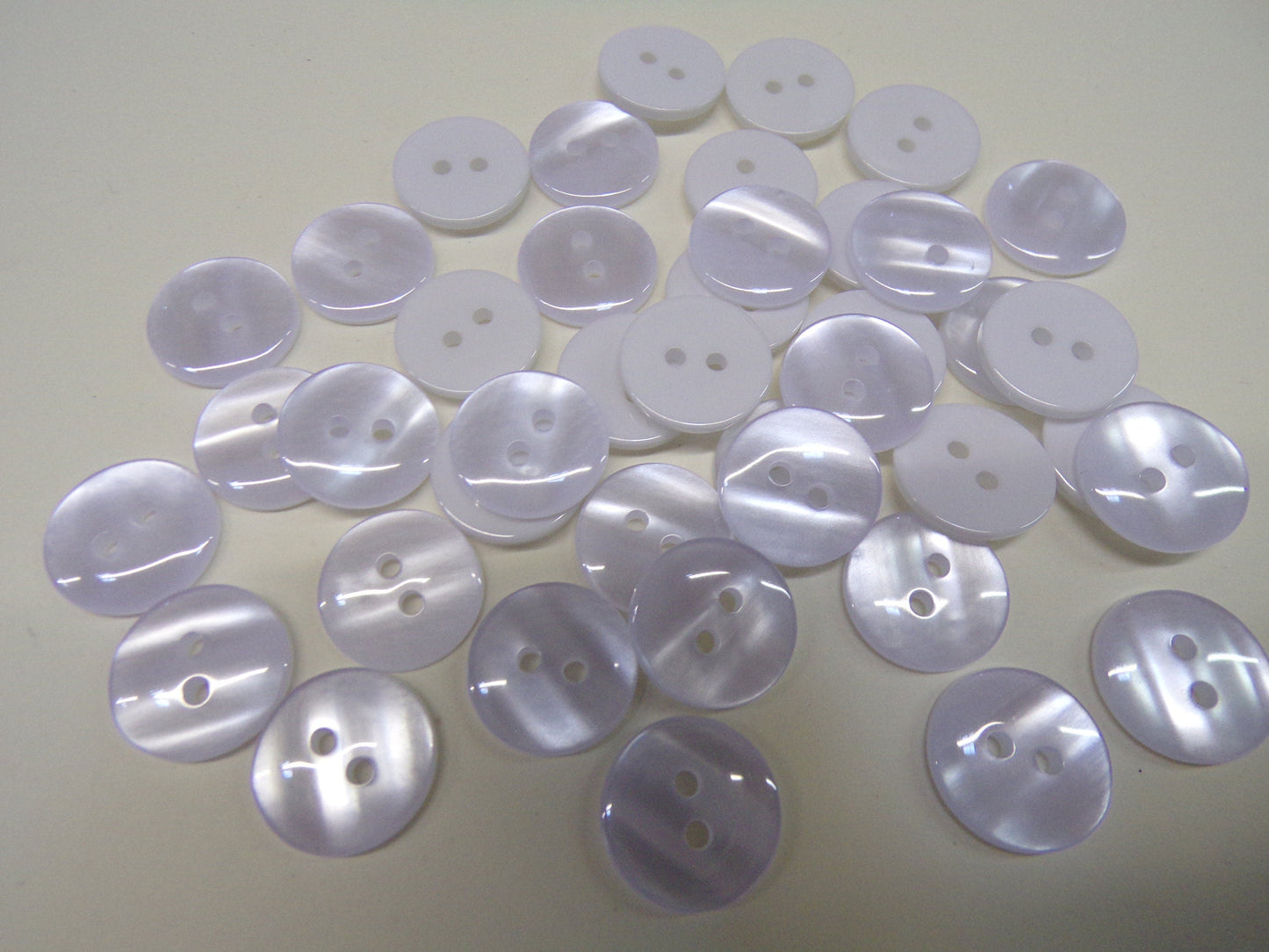 10pcs Black, White Buttons 12.5 mm 20L 2 hole, shirt buttons
