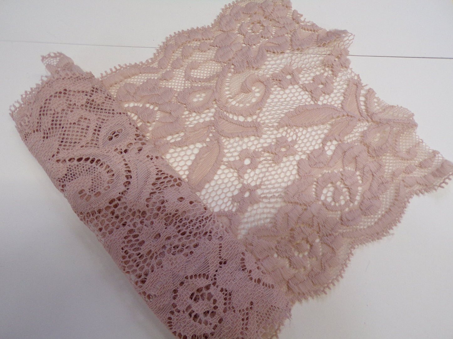 Beautiful Stretch Lace 15cm Black, White, Ivory, Stone, Stretch Lace for Underwear, Tops, Dresses, Sewing Craft, lace, soft lace