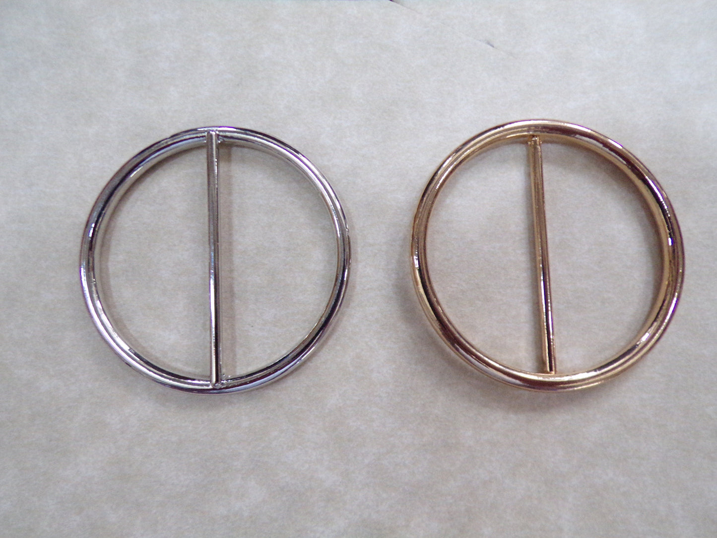 Gold or Silver, Metal Buckle, 45mm Belt buckle, Bag Clasp Leather Craft Accessories, clothing metal buckle, round buckle, swimwear