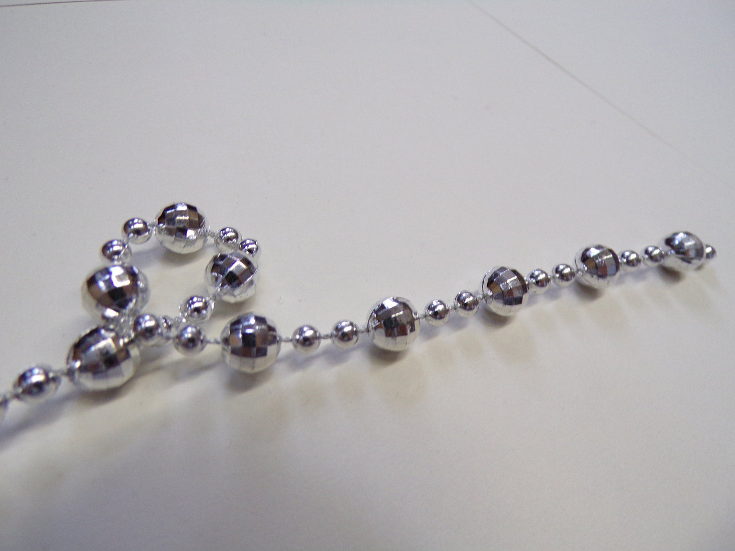 2 mtr Disco Ball Bead Chain, bead chain, silver or gold or black, bead ball chain, ball chain, disco ball chain