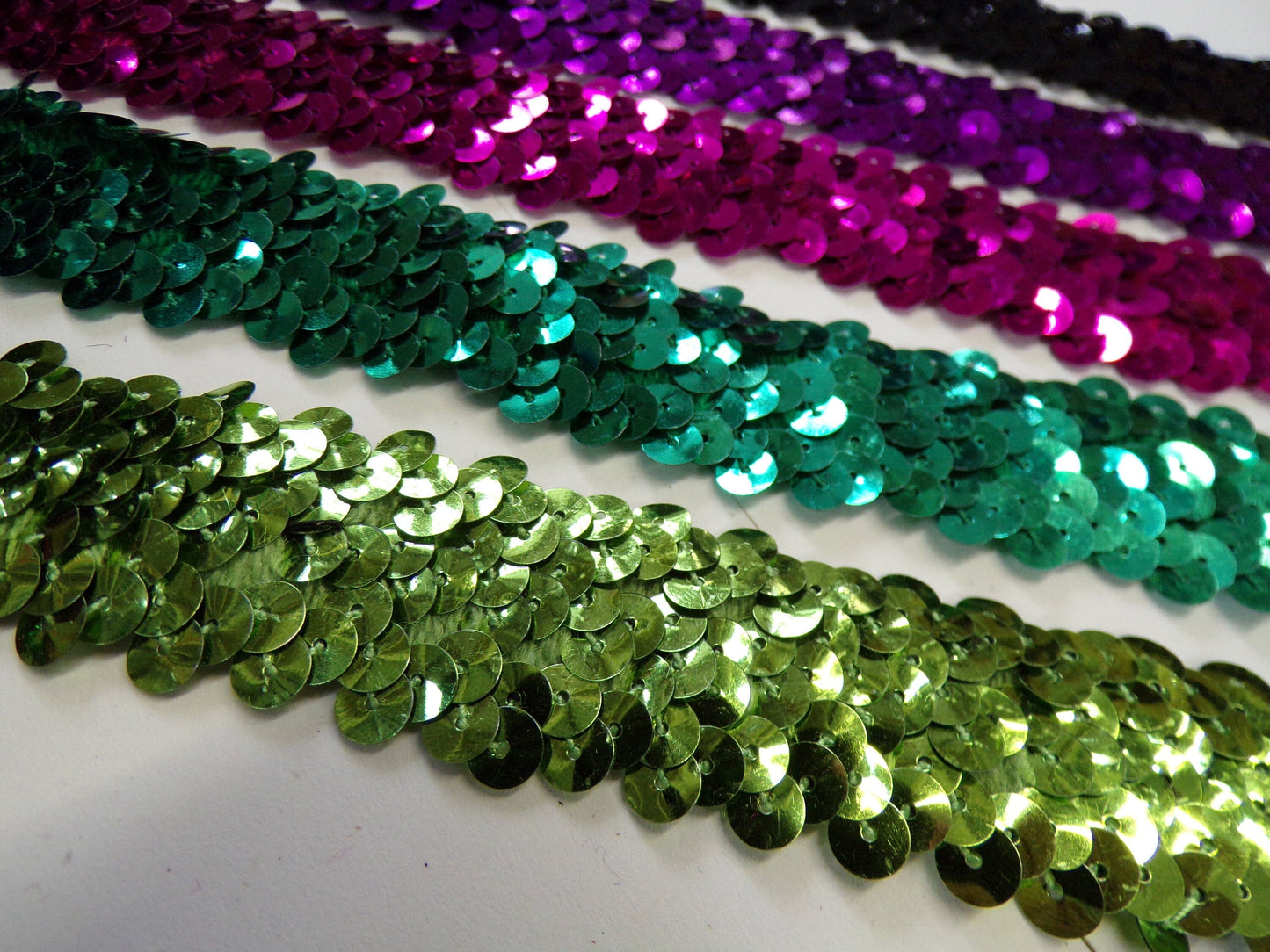 Sequin Stretch Trim, Elastic, 1.8cm wide, sequin elastic, sequin band, elastic, stretch sequin.