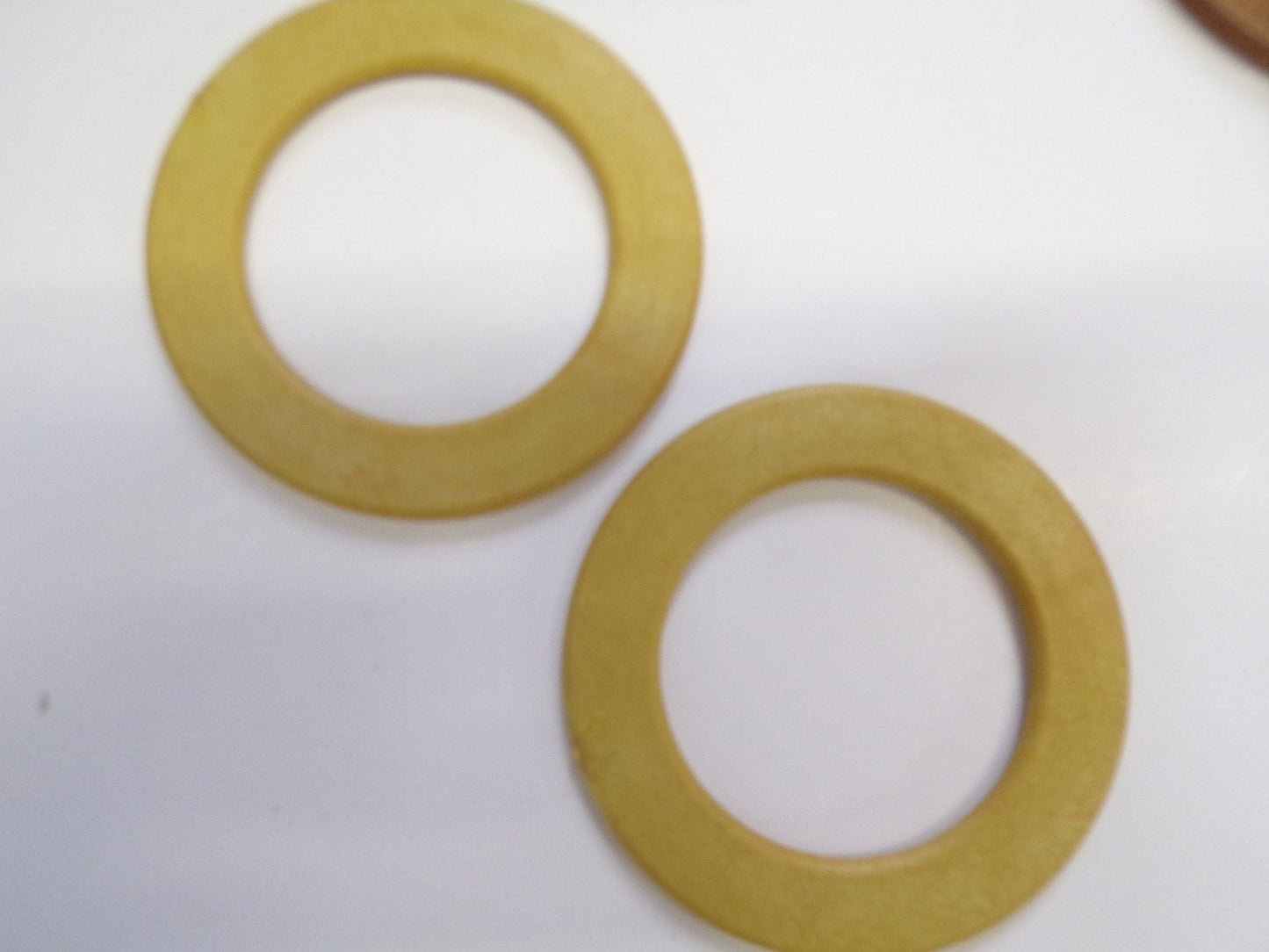 Flat Rings, imitation wood Rings, 55mm 75mm, Belt Buckle, Bag Clasp Leather Craft Accessories 1pc