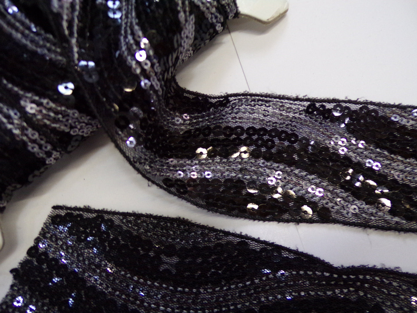 5cm wide, Lace Trim with Sequins, Sequins Tape, Trim, sequins lace, wavey sequin, sequin trim