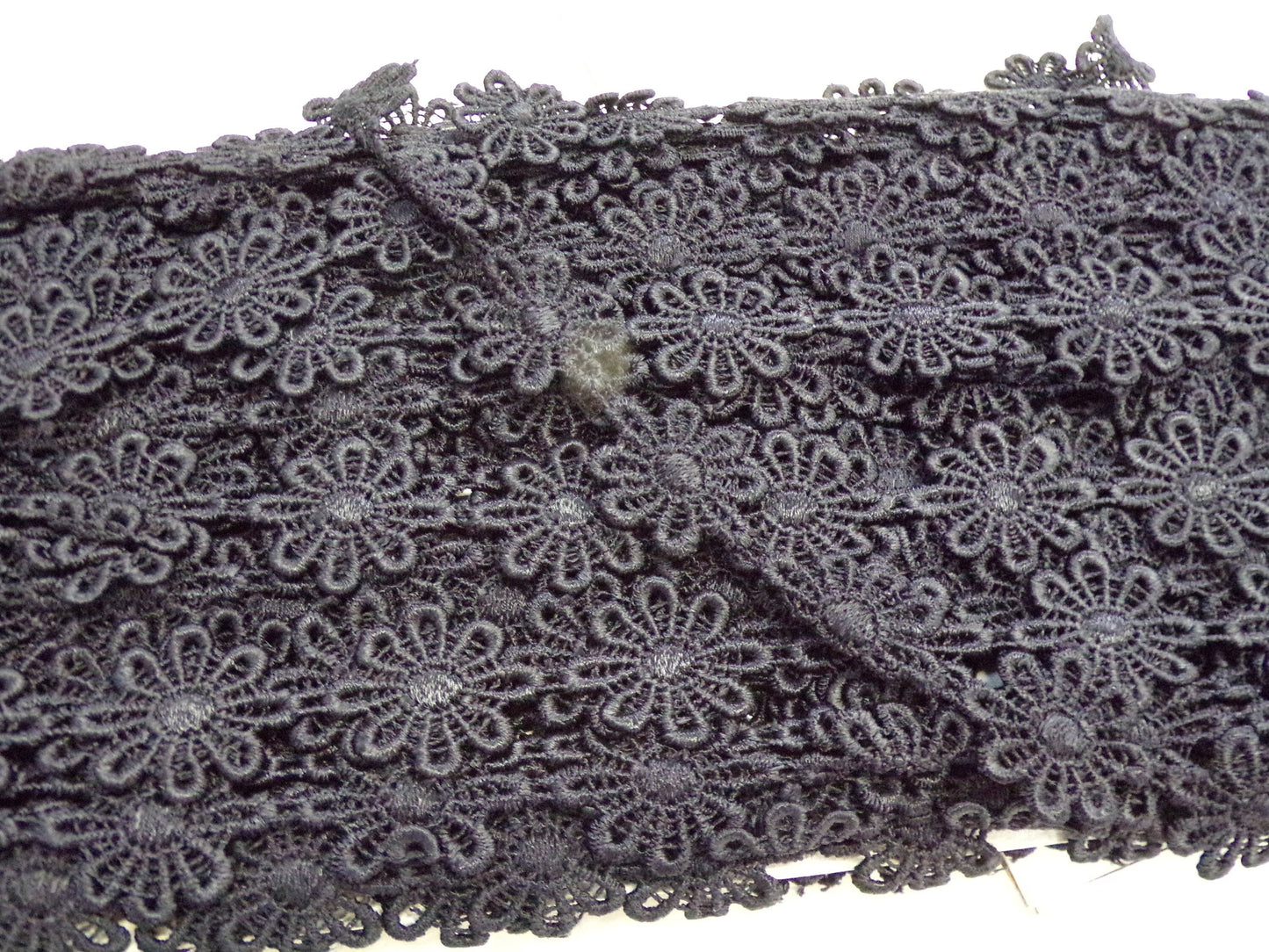 20mm Daisy Trim, Black Floral Thin Trim, Floral Lace, Decorative Trim, Lace Tape Trim, Decor, Craft, Daisy tape, Daisy trim, Daisy Lace