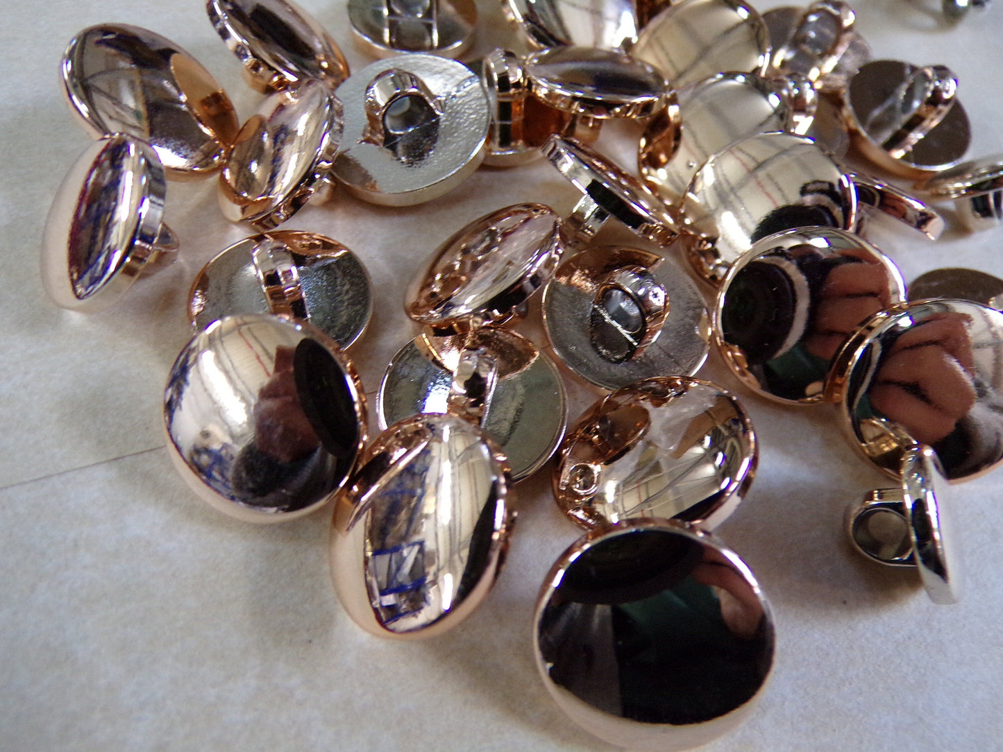 5sizes, gold Shank buttons, Gold/Silver, Flat Dome Shank Buttons, Metal Look Buttons, shank buttons, blazer buttons, silver buttons, buttons