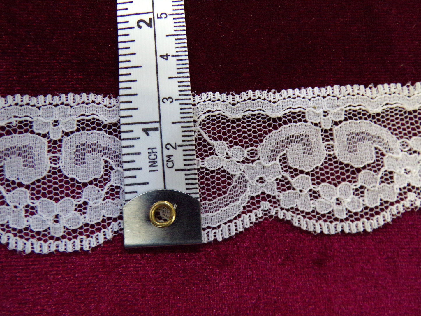 2mtr Thin rigid Lace Trim 3cm wide, French Lace, Dress, Lingerie, Headband, Sewing lace