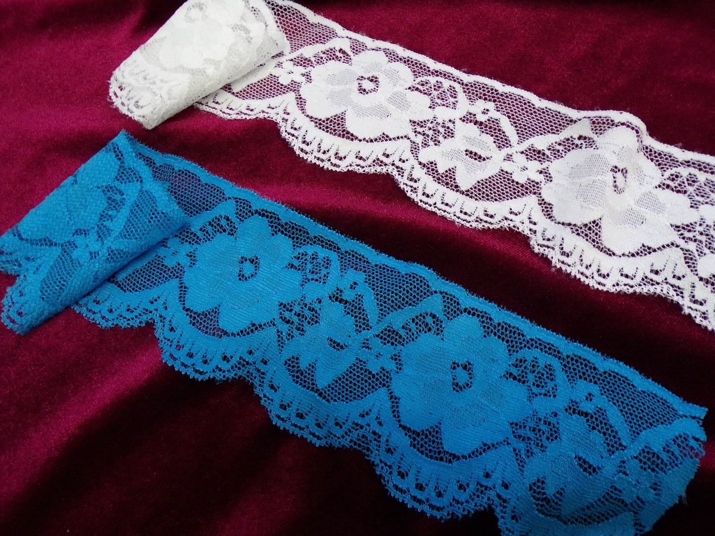 Beautiful Stretch lace trim 6cm wide for Sewing, Craft, Dress, Lingerie lace, Stretch lace