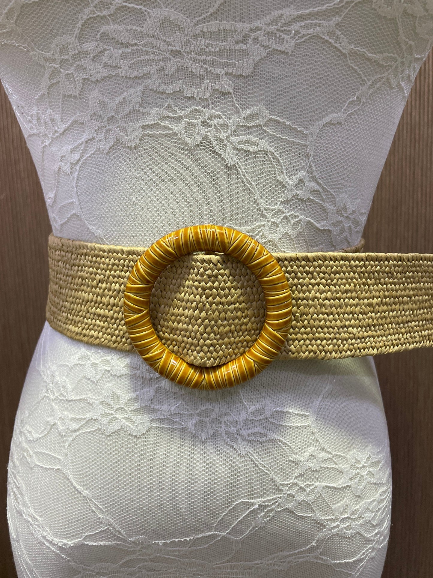 5 styles - Elasticated Raffia Belt with Wicker style buckles, 93cm stretch belt, elastic belt, vintage belt, boho belt, straw belt