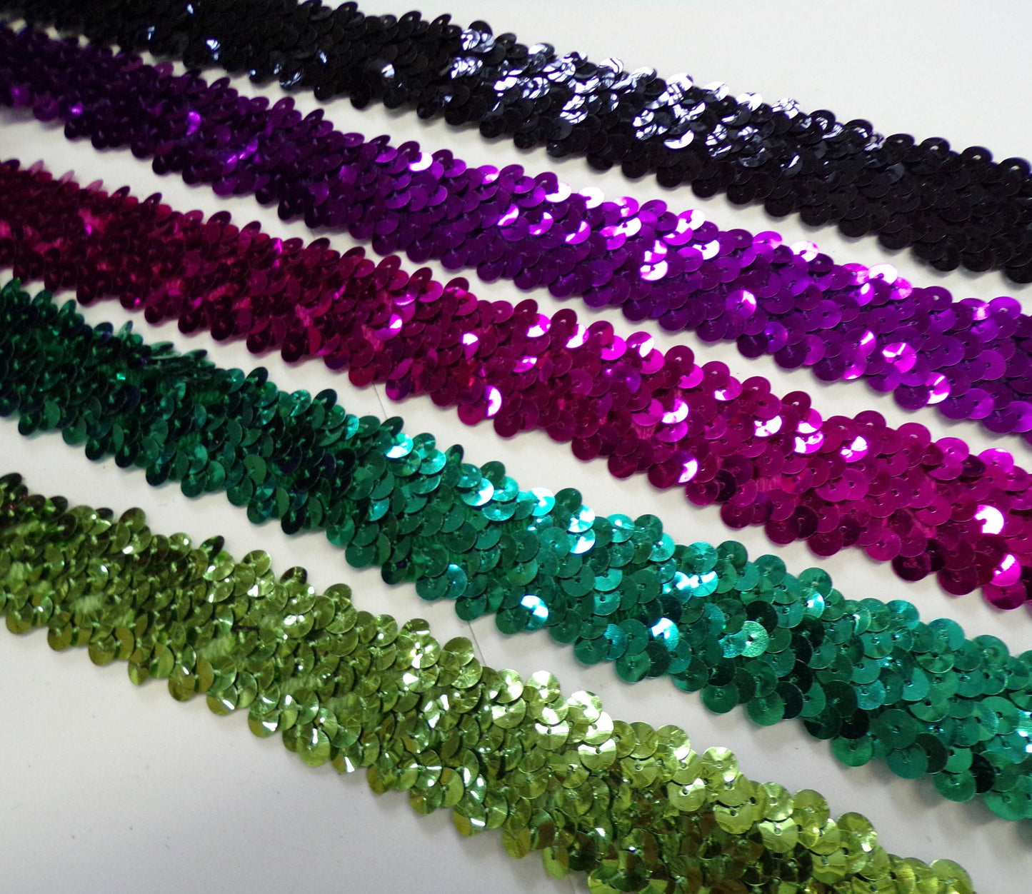 Sequin Stretch Trim, Elastic, 1.8cm wide, sequin elastic, sequin band, elastic, stretch sequin.