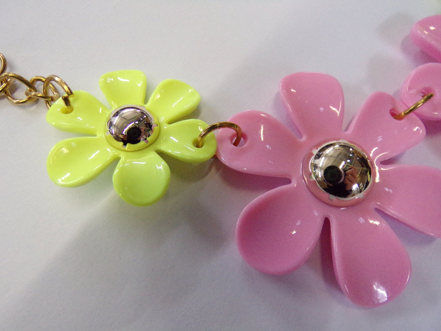 Jewel Floral Neck Trim with clips, Necklace, Choker Jewel Piece, daisy necklace