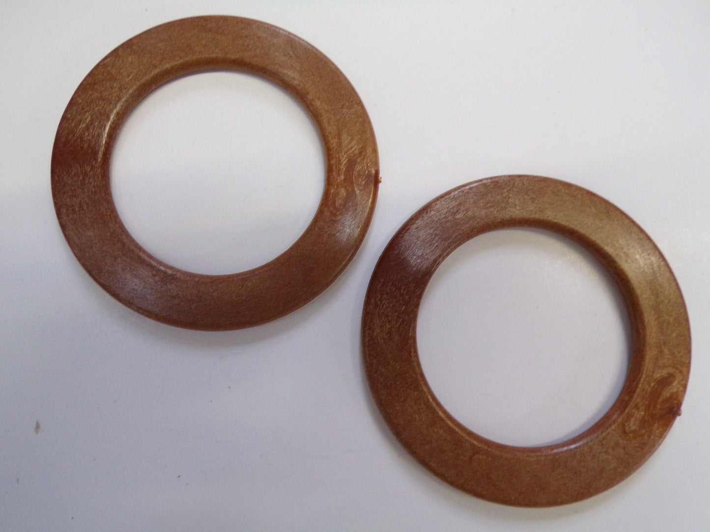 Flat Rings, imitation wood Rings, 55mm 75mm, Belt Buckle, Bag Clasp Leather Craft Accessories 1pc