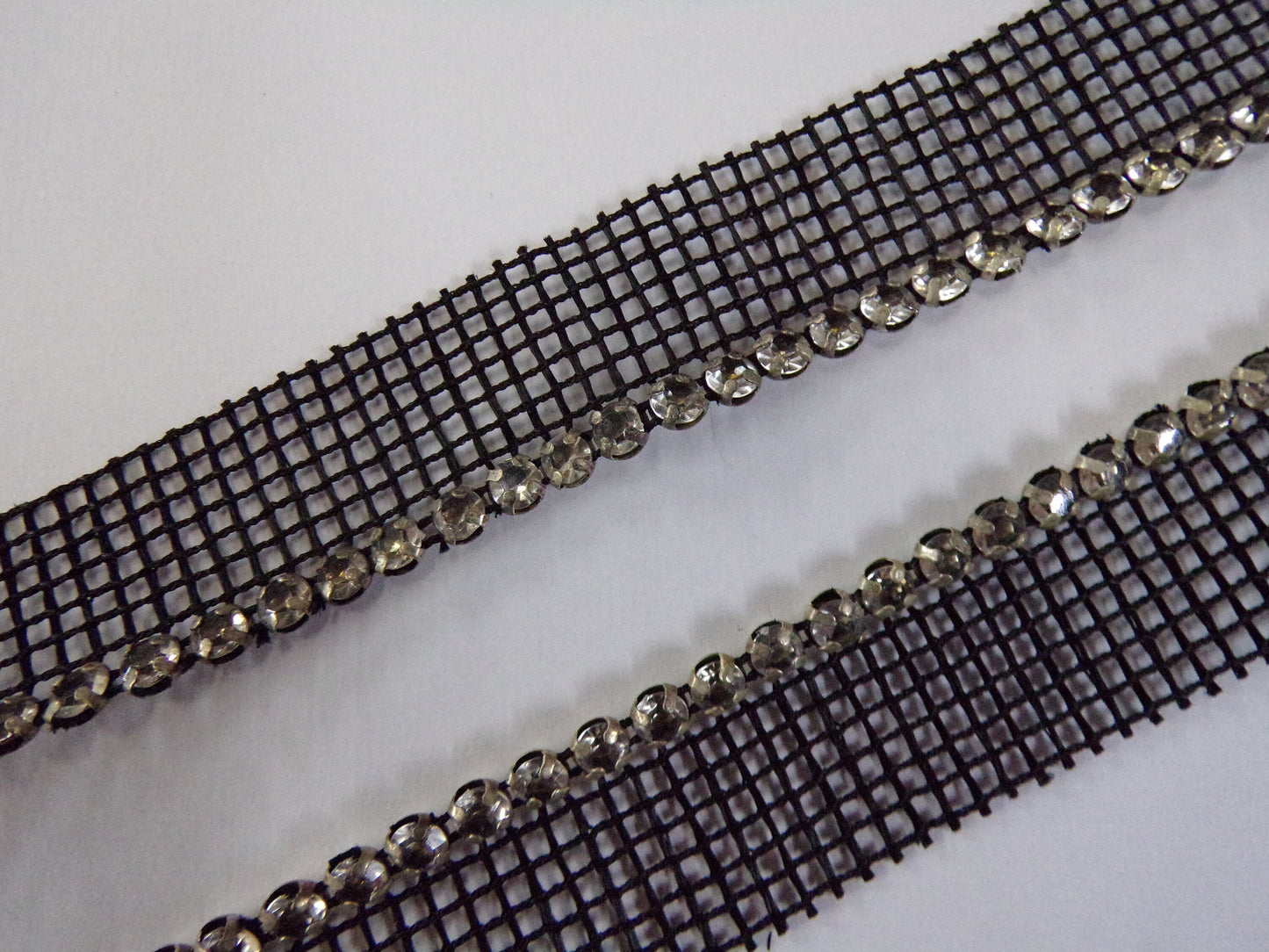 Diamanté Rhinestones Jewel on mesh, Diamanté on Mesh, Crystals in a mesh, Jewel Trim, Diamanté Tape