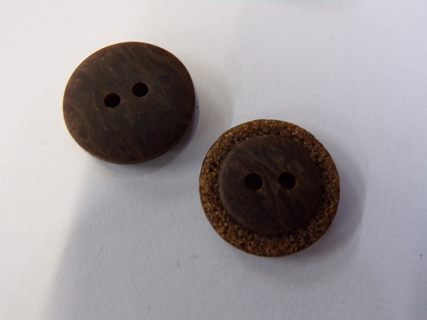 6 pcs, 2-hole 18mm 28L Brown, Taupe, Beige, White Buttons, Imitation Stone, Shirt Buttons, Coat Buttons, Sewing Button