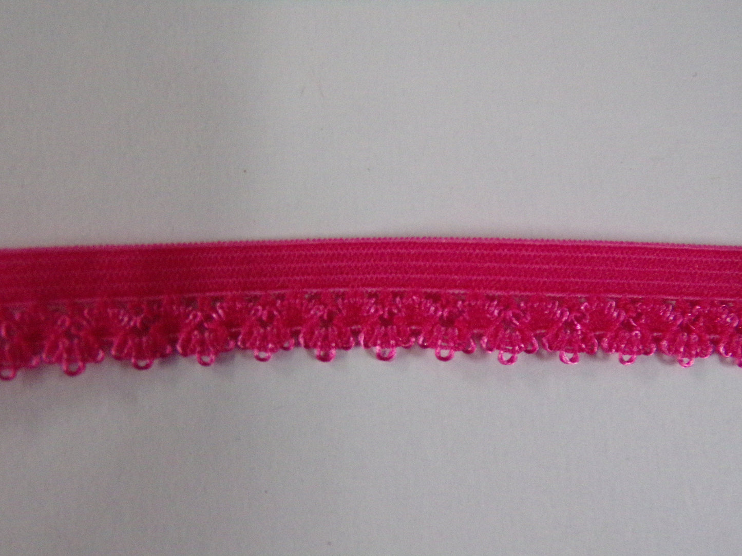 12mm, Lingerie Elastic, Decorative Edging Lingerie, Elasticated Lace Trim for Underwear, knicker elastic, ric Rac elastic, picot elastic