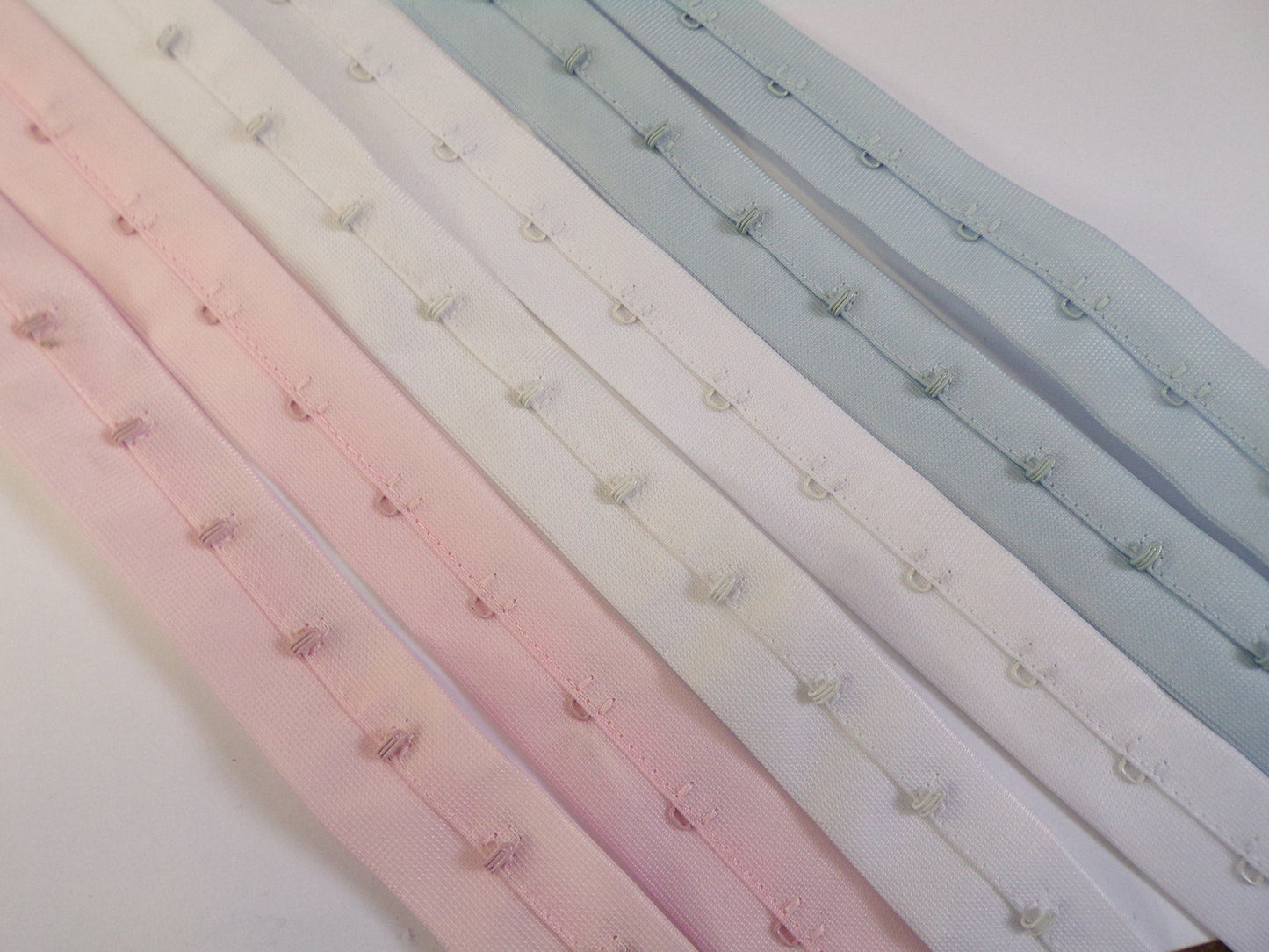 25mm Hook and Eye Trim Tape Matching hook and eyes ,Dressmaking, Corset, Costume, Fastening for all garments, hook and eye tape.