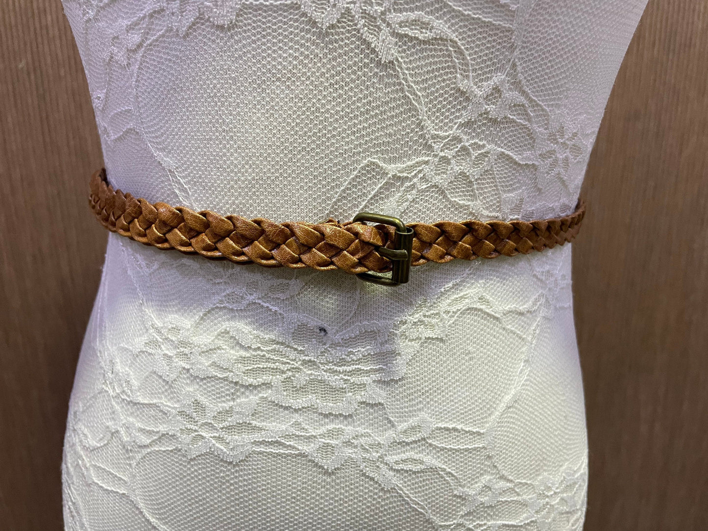 Plaited belt, platted belt, braided belt, skinny belt, tan belt, brown belt