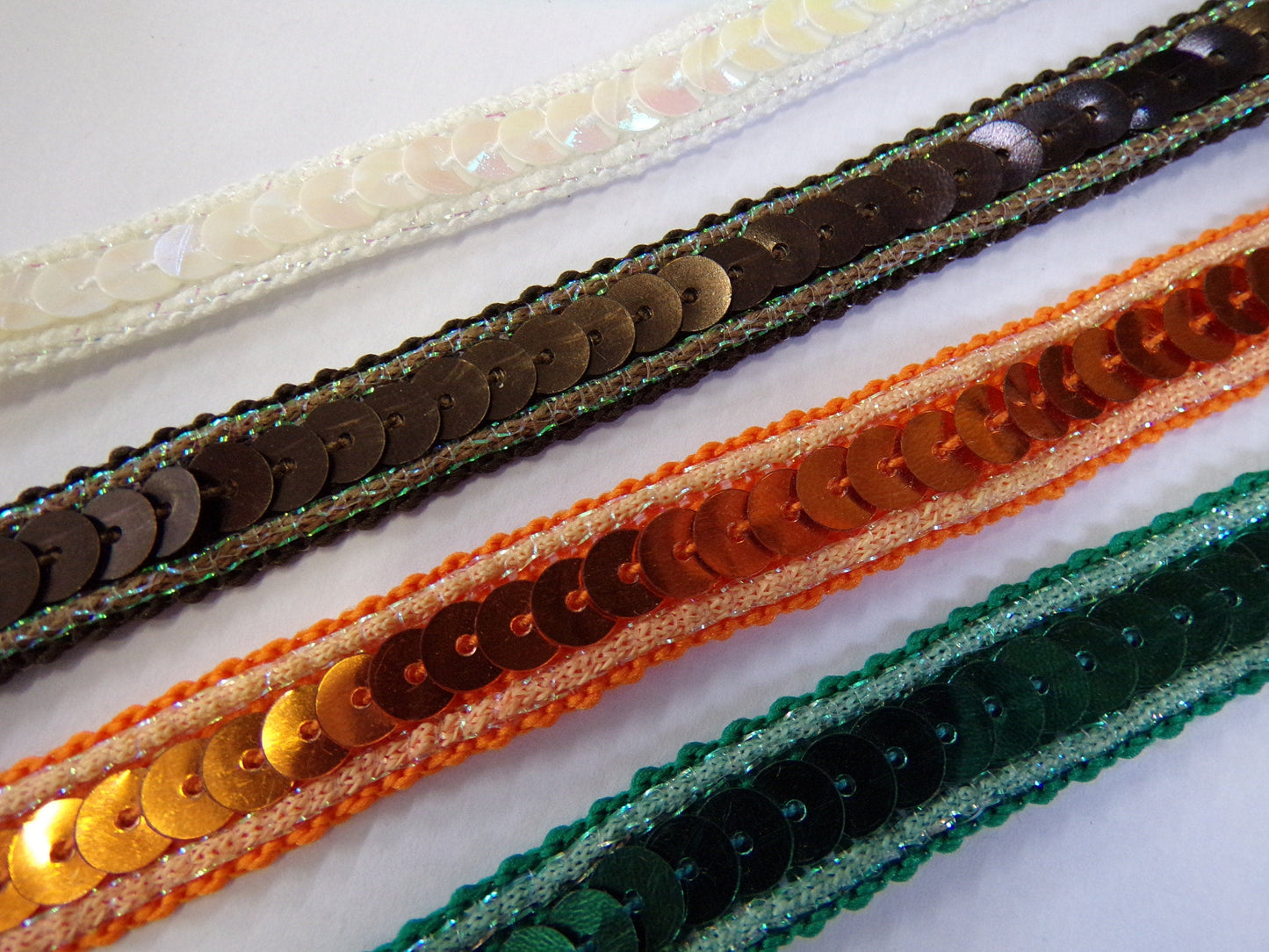 12mm Sequins Embroidered Trim, Decorative Trim, Lace Trim, Border Trim, Sewing, Craft sequin