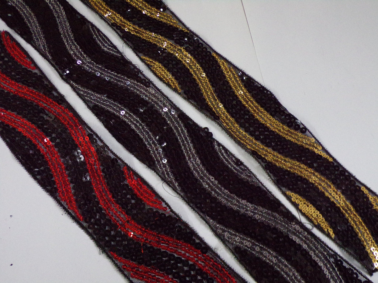 5cm wide, Lace Trim with Sequins, Sequins Tape, Trim, sequins lace, wavey sequin, sequin trim