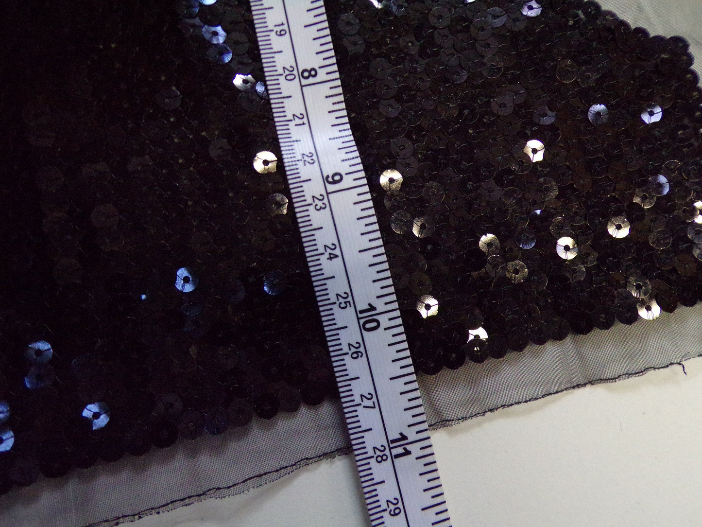 Beautiful Sequin Applique, Black Sequin Patch, necktrim
