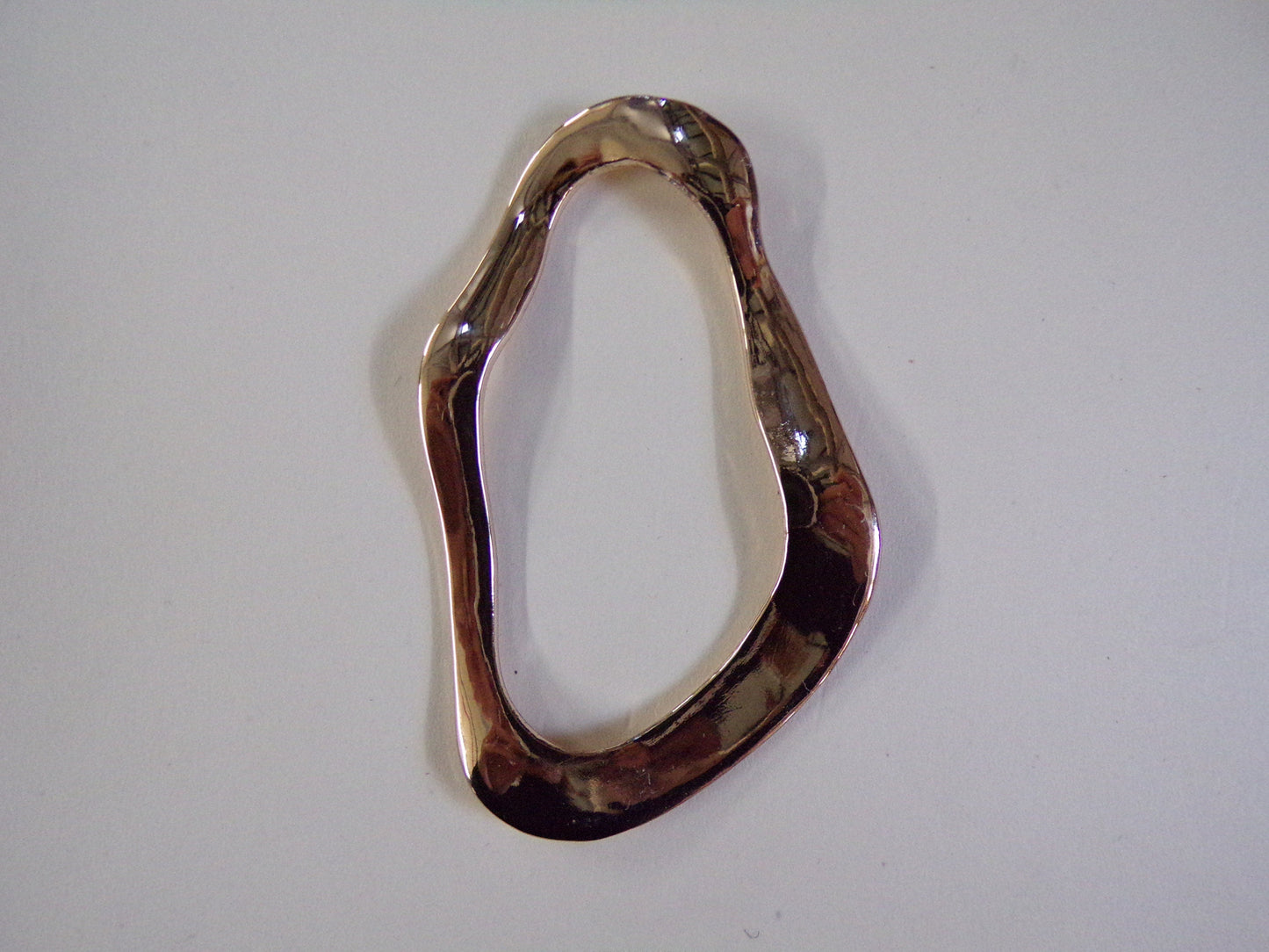 Gold Metal Buckle, Belt Buckle, Bag Clasp Leather Craft Accessories, Swimwear buckle, Hammered buckle, shape ring