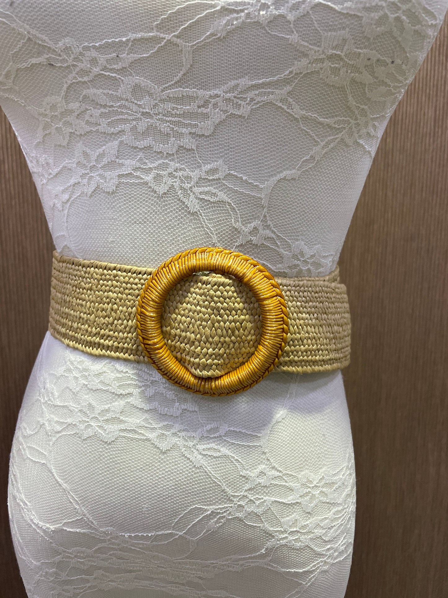 5 styles - Elasticated Raffia Belt with Wicker style buckles, 93cm stretch belt, elastic belt, vintage belt, boho belt, straw belt