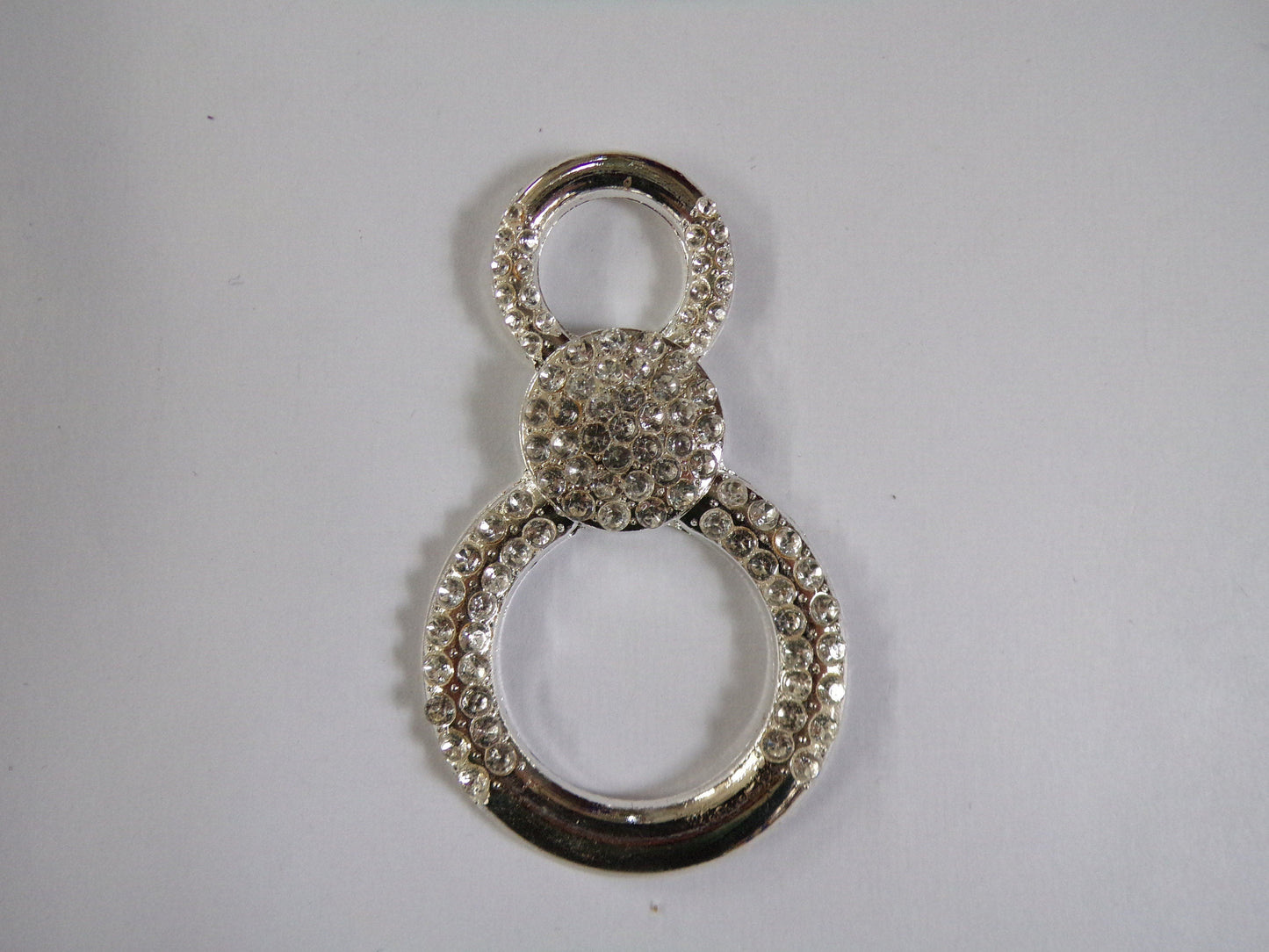 Silver Rhinestone Crystal Metal Buckle, Clear Crystal Buckle for Bags, Wedding Decoration, Belts, Crafts, swimwear, buckle