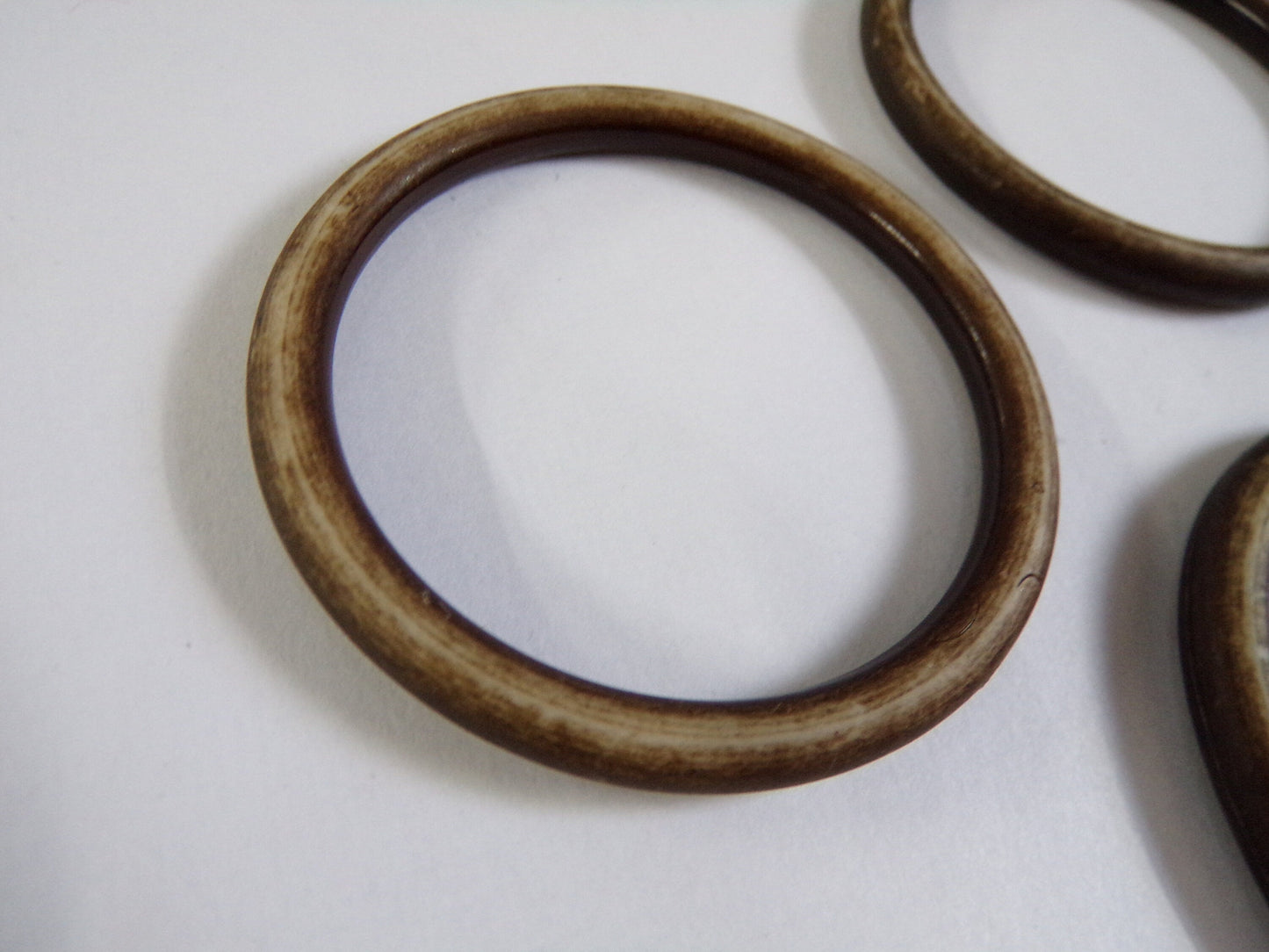 50mm Macrame Rings Clear Brown, Wood Rings, Plastic Rings 50mm Belt Buckle, Bag Clasp Leather Craft Accessories, rings, swimwear