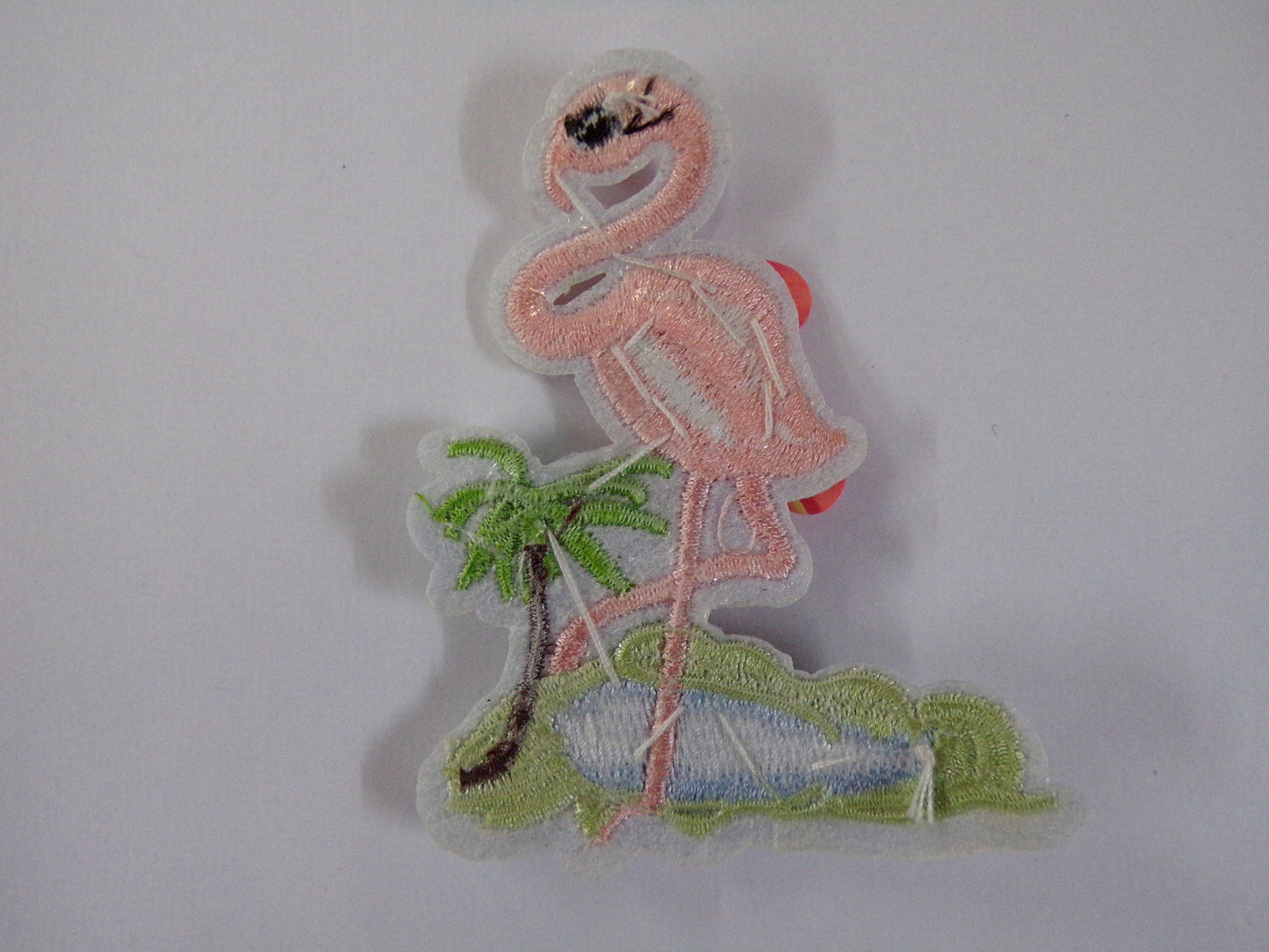 Flamingo Iron on Embroidered Patch, Fancy Sewing Patch, Glue on Patch, Badge iron on, badges