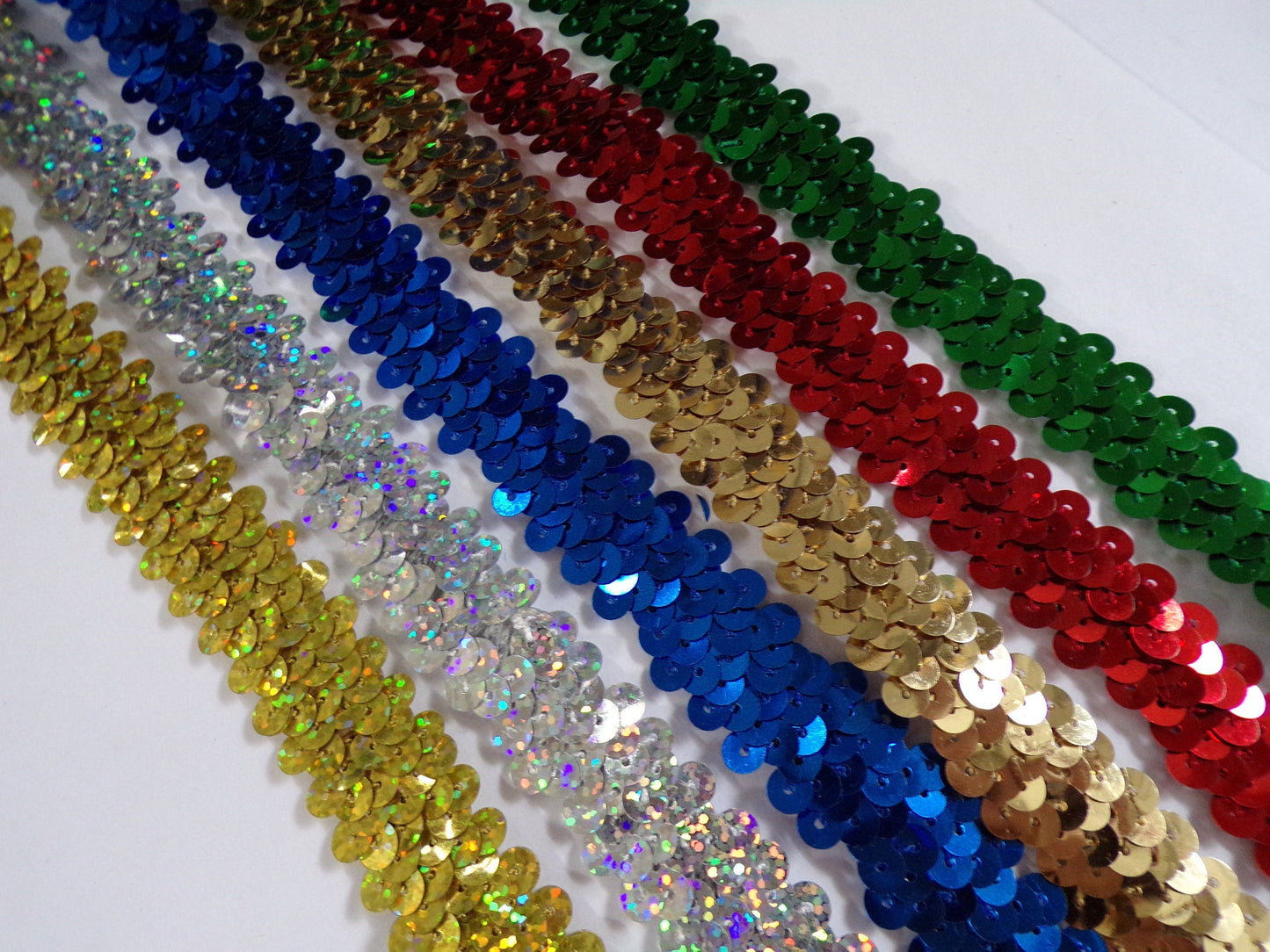 1mtr, 1.8cm wide Sequin Elastic, Sequin Stretch Trim, Sequin band, Stretch sequin Sewing, Craft sequin