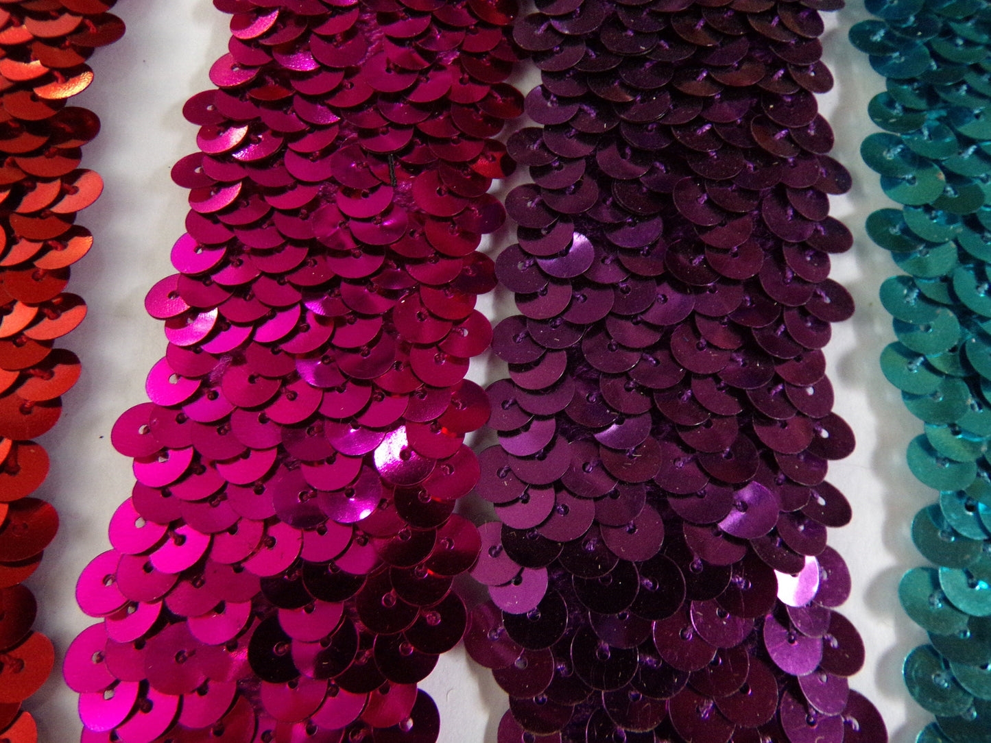 1mtr, 3.6cm wide Sequin Stretch Trim, Sequin Elastic, Sequin band, stretch sequin Sewing, Hair Craft, sequins elastic trim