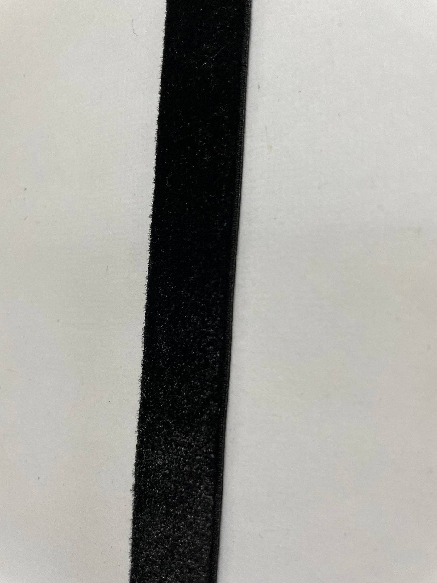 15mm, velvet ribbon, stretch velvet ribbon, stretch ribbon, black