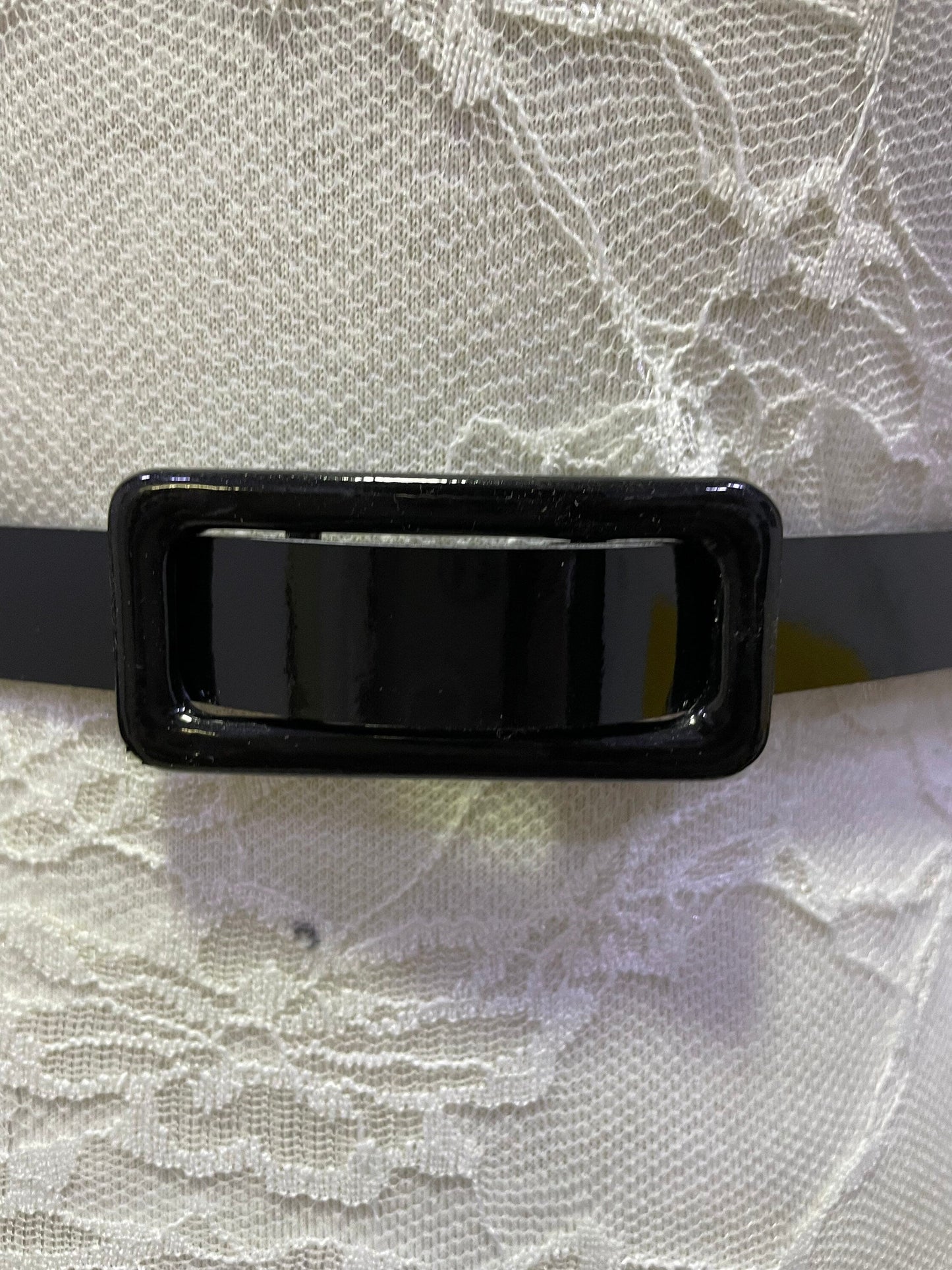 Slider belt, skater belt, shiny belt, patent belt, skirt belt, dress belt, black belt
